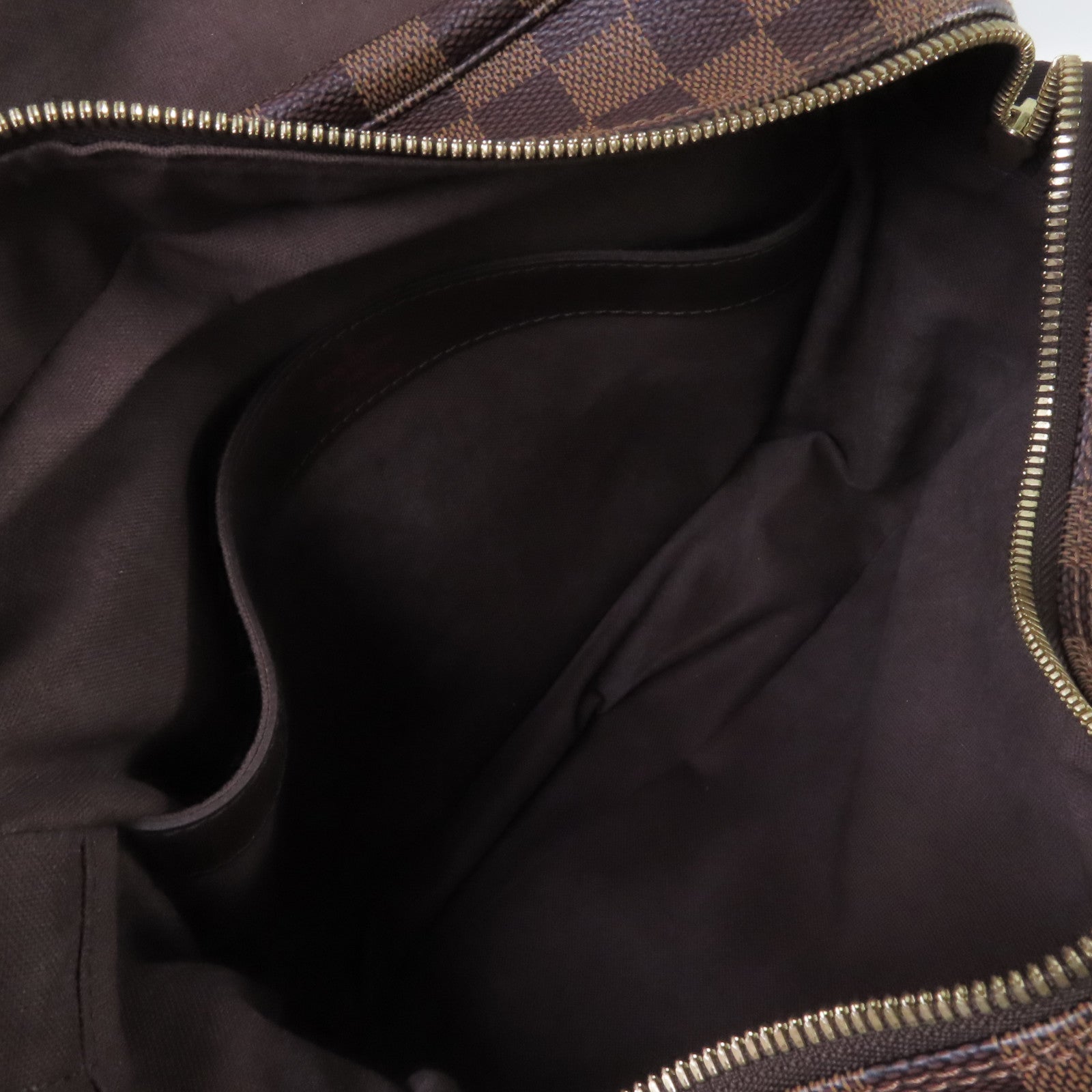 LOUIS VUITTON Damier Ebene Naviglio Shoulder Bag金扣肩背袋啡色