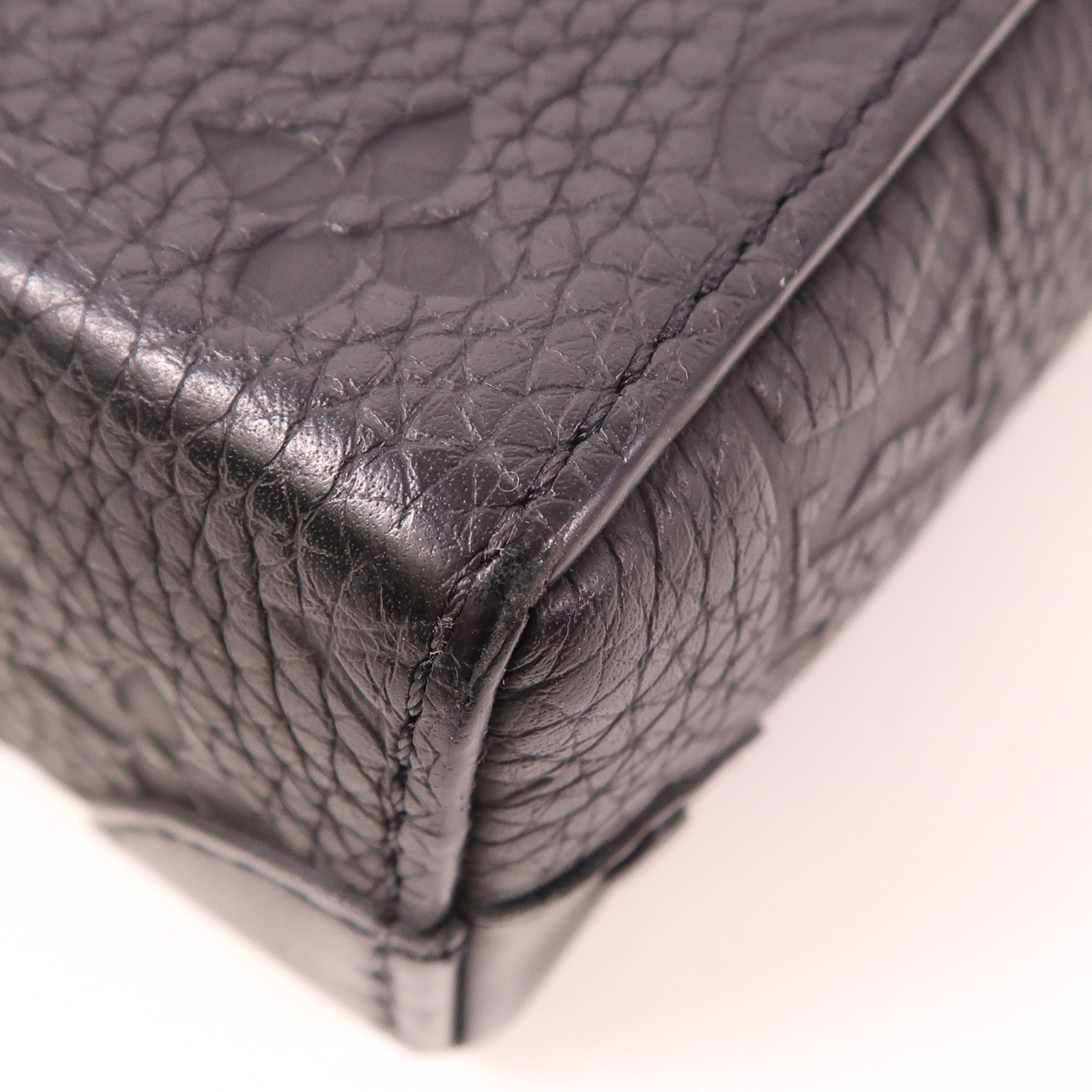 LOUIS VUITTON Monogram Taurillon Trunk Messenger Bag肩背袋