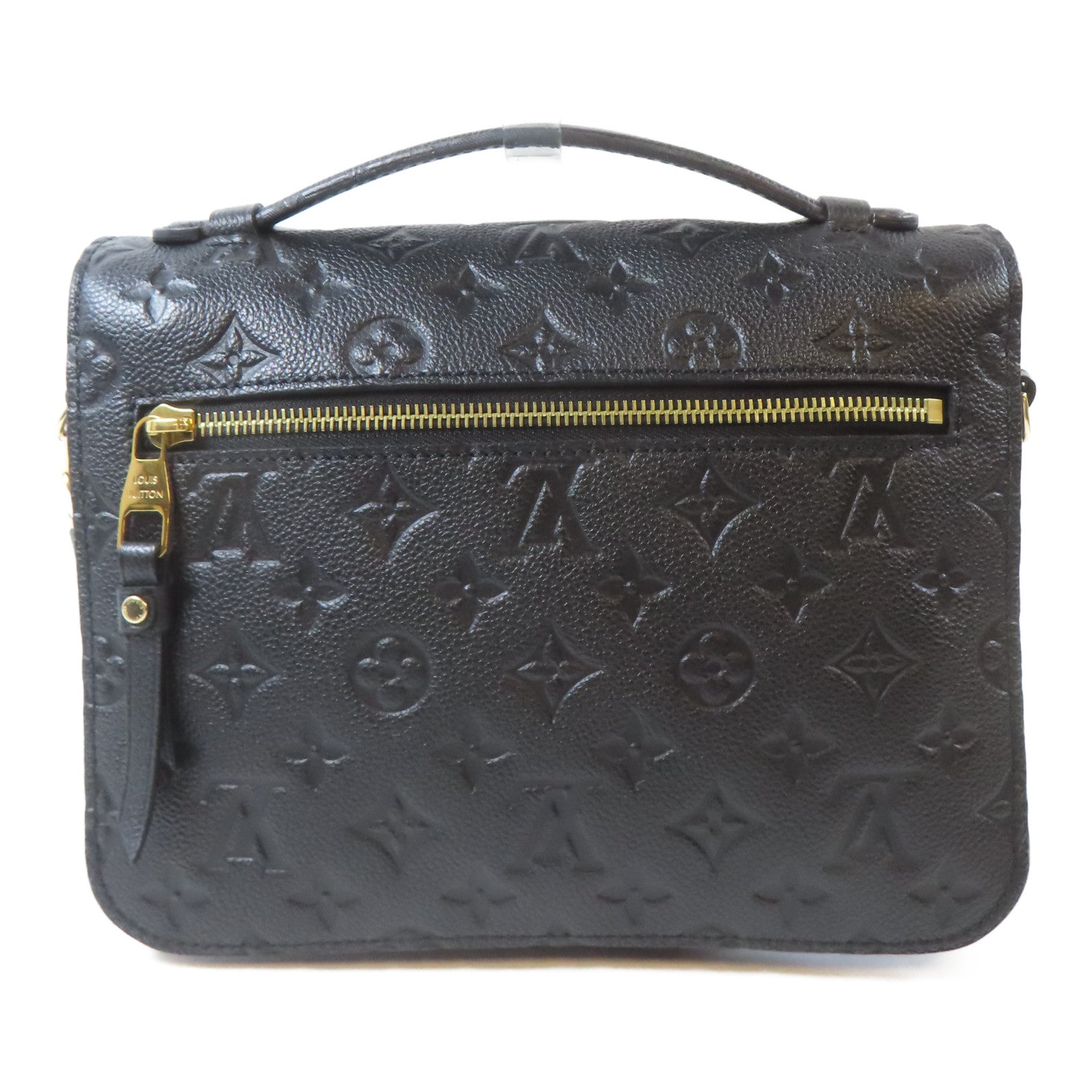 LOUIS VUITTON Monogram Empreinte Pochette Metis金扣手挽肩背兩用袋黑色
