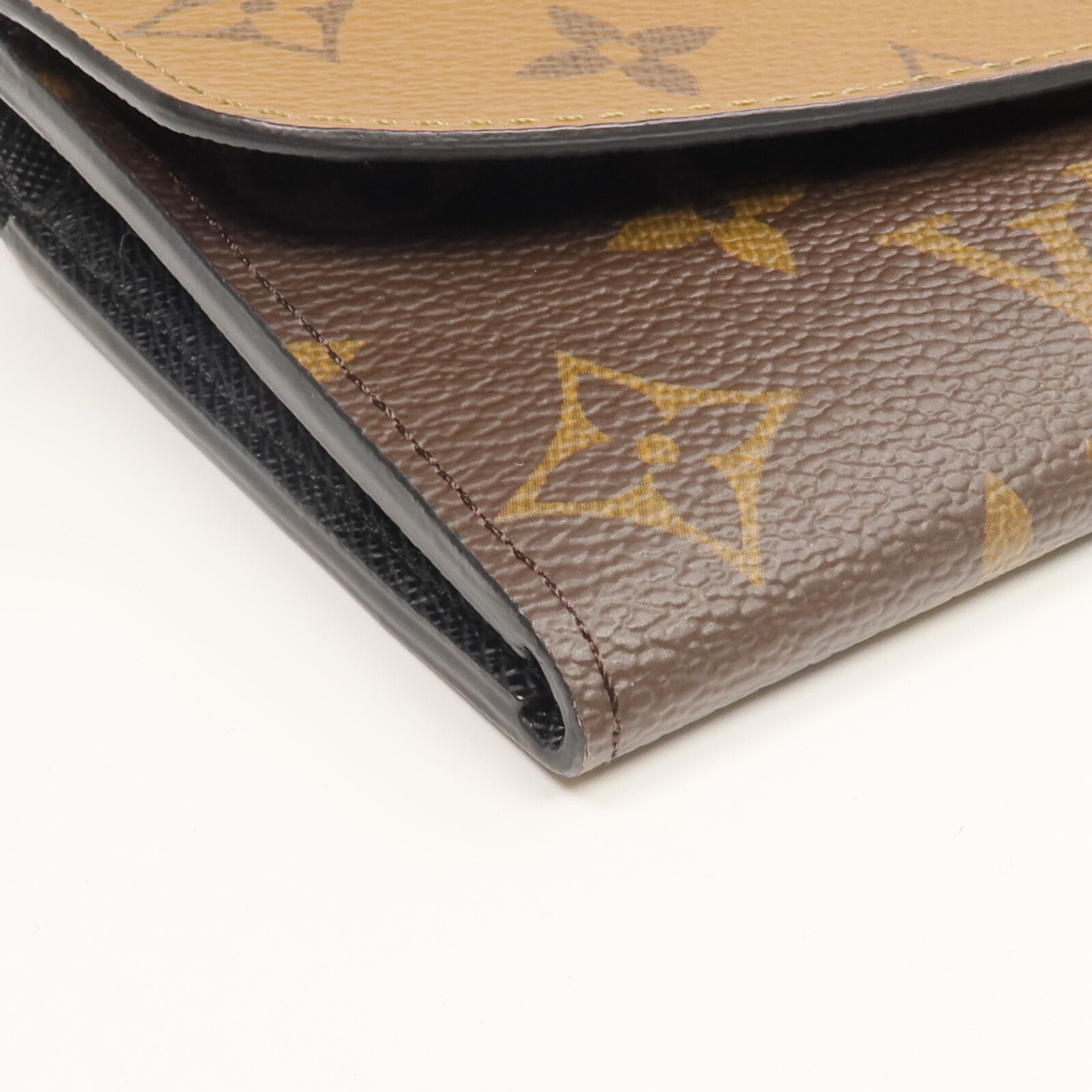 LOUIS VUITTON Monogram/Monogram Reverse Emilie長錢包