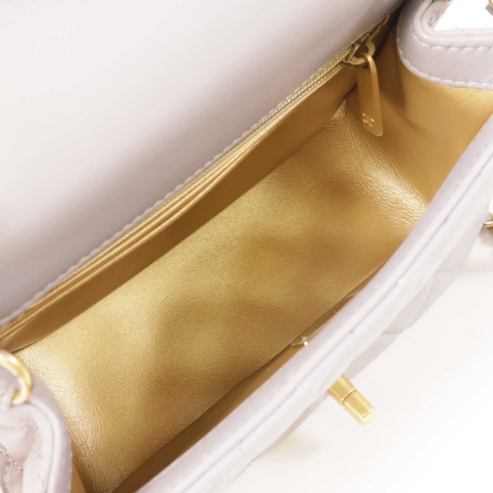 CHANEL 羊皮皮革Classic 17cm Gold Ball金扣肩背袋