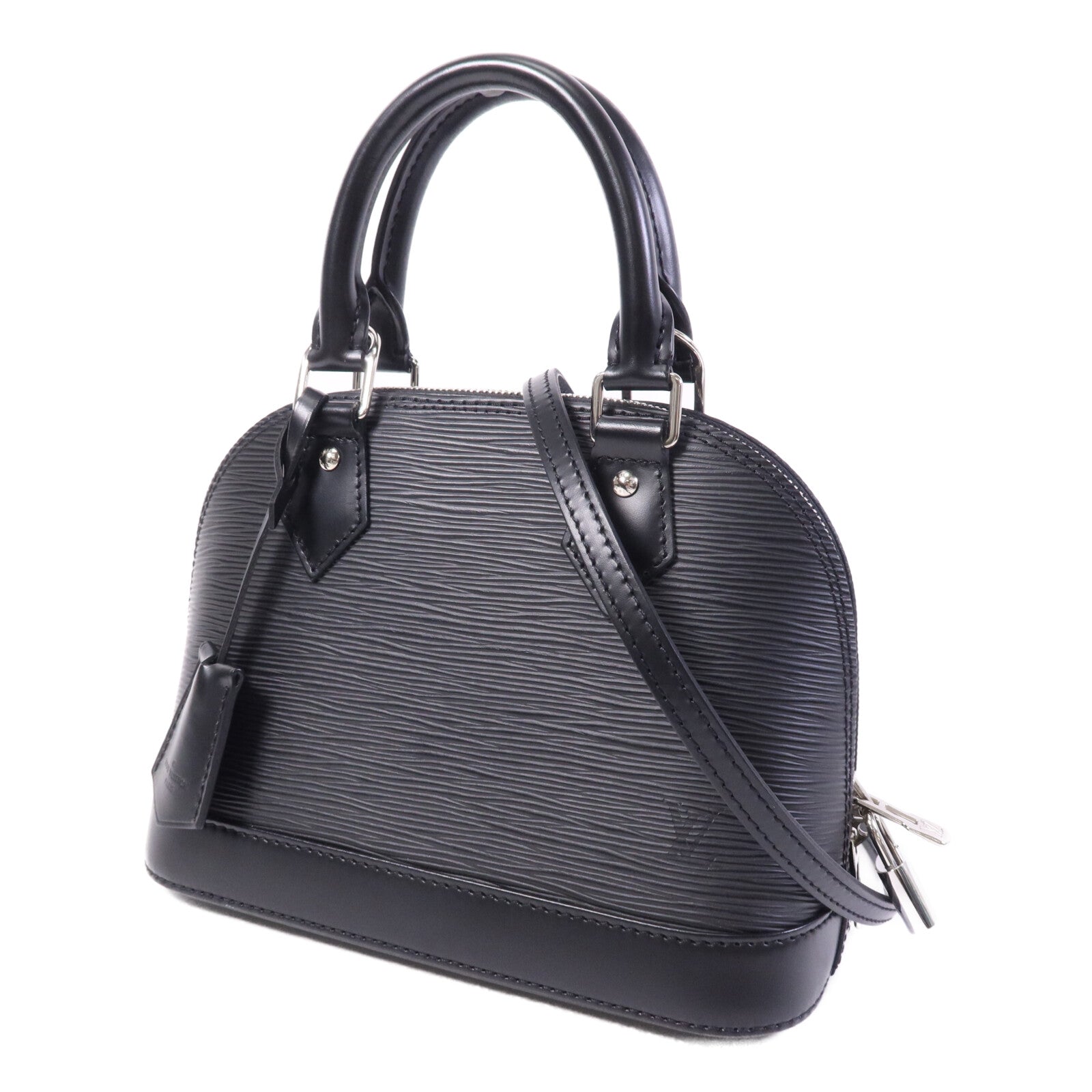 LOUIS VUITTON Epi Alma BB銀扣手挽肩背兩用袋