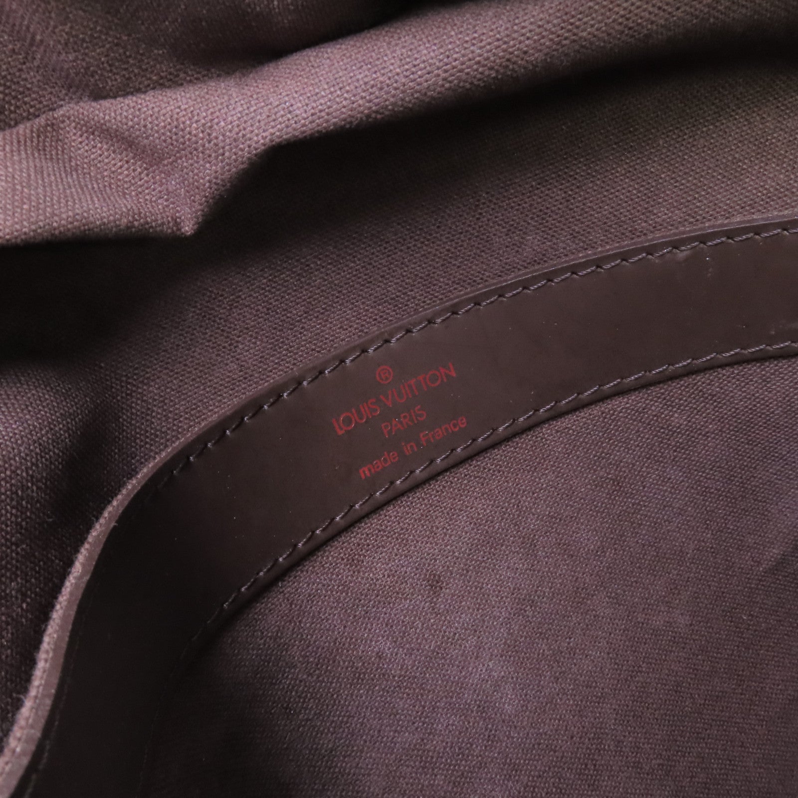LOUIS VUITTON Damier Ebene Naviglio Shoulder Bag金扣肩背袋啡色