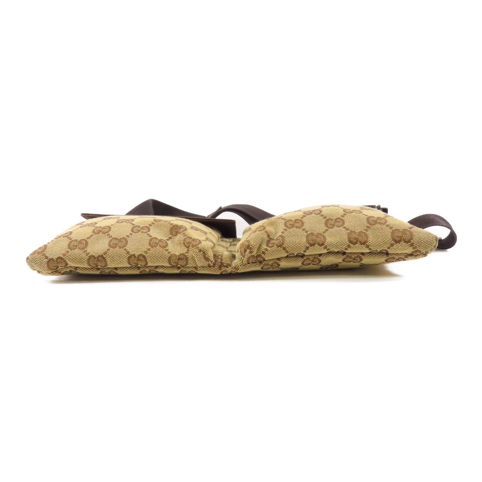 GUCCI 帆布Waist Bag銀扣腰包