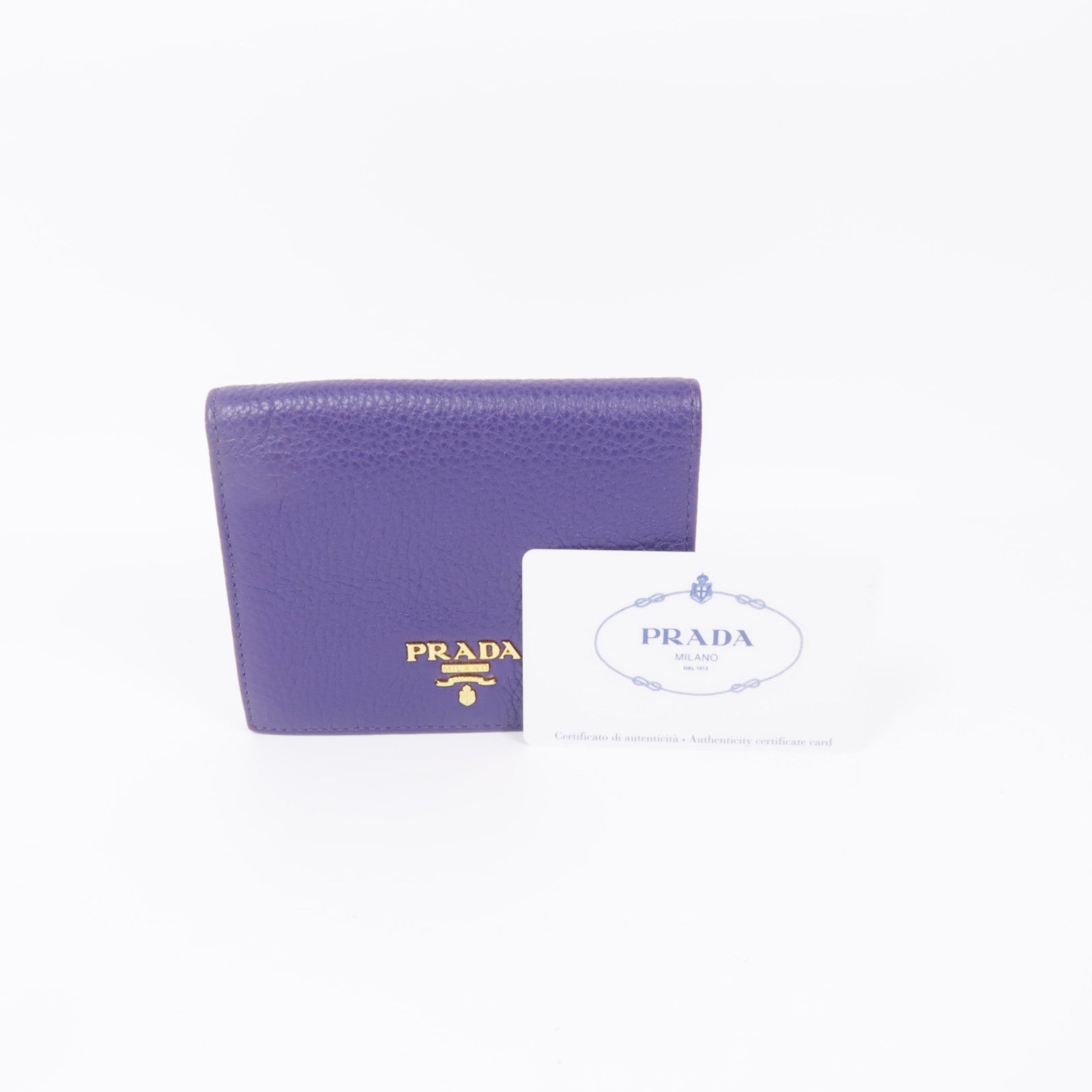 PRADA 牛皮皮革Wallet金扣錢包
