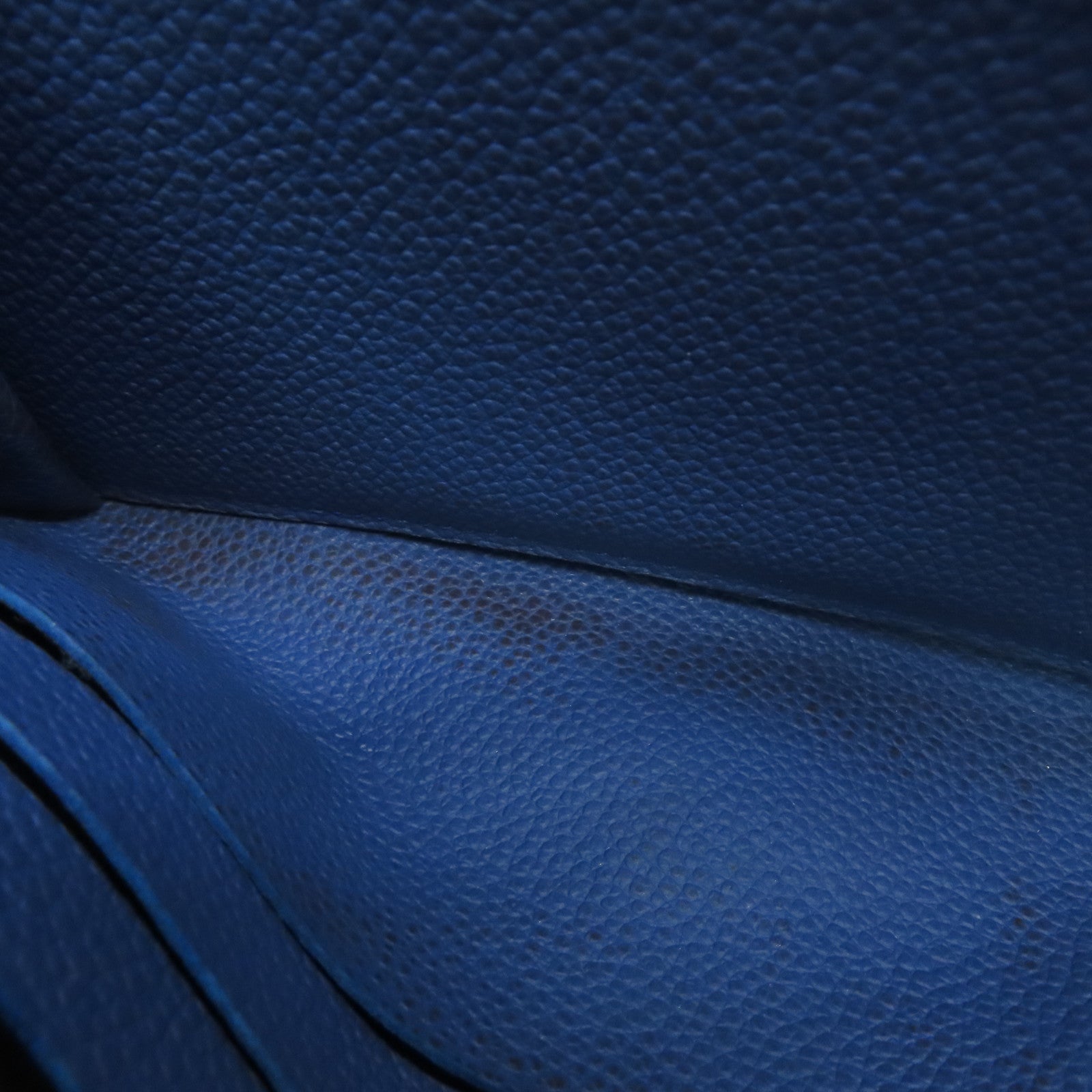 LOUIS VUITTON Monogram Empreinte Sarah金扣钱包深蓝色