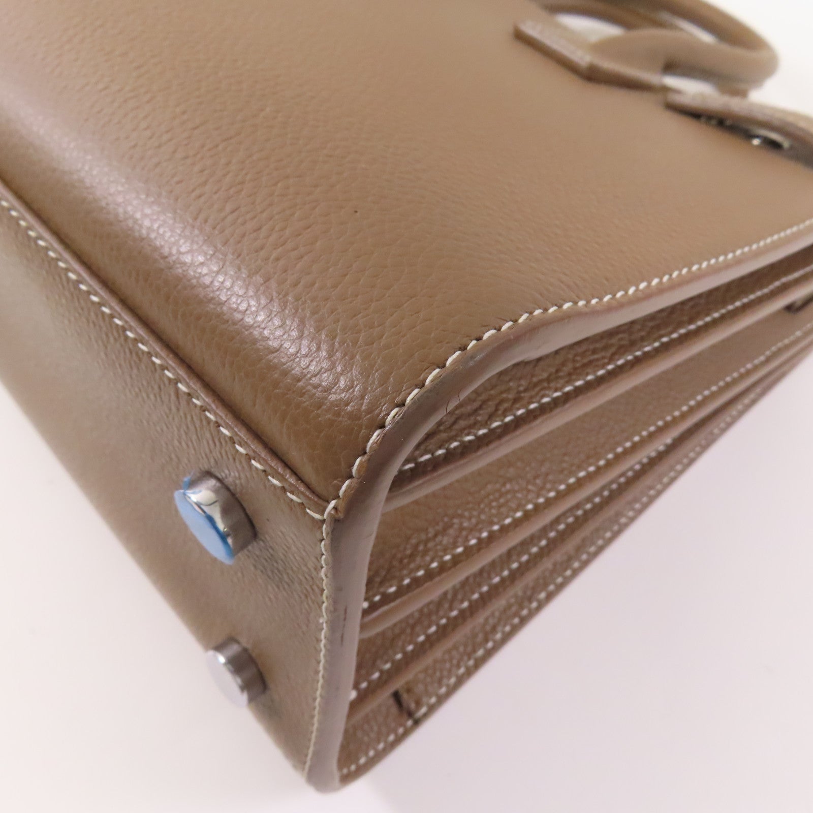 SAINT LAURENT 牛皮皮革Sac De Jour Baby銀扣手挽肩背兩用袋