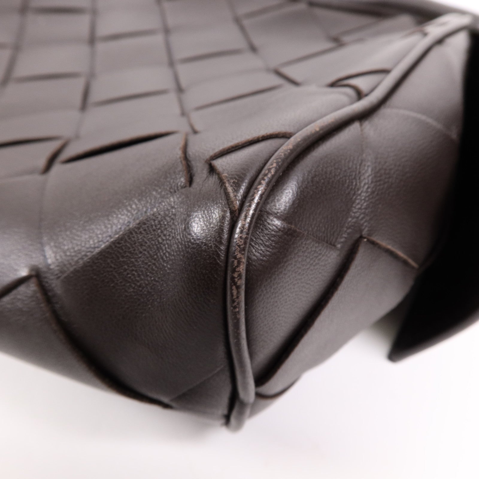 BOTTEGA VENETA 牛皮皮革Hand Bag銀扣手挽袋