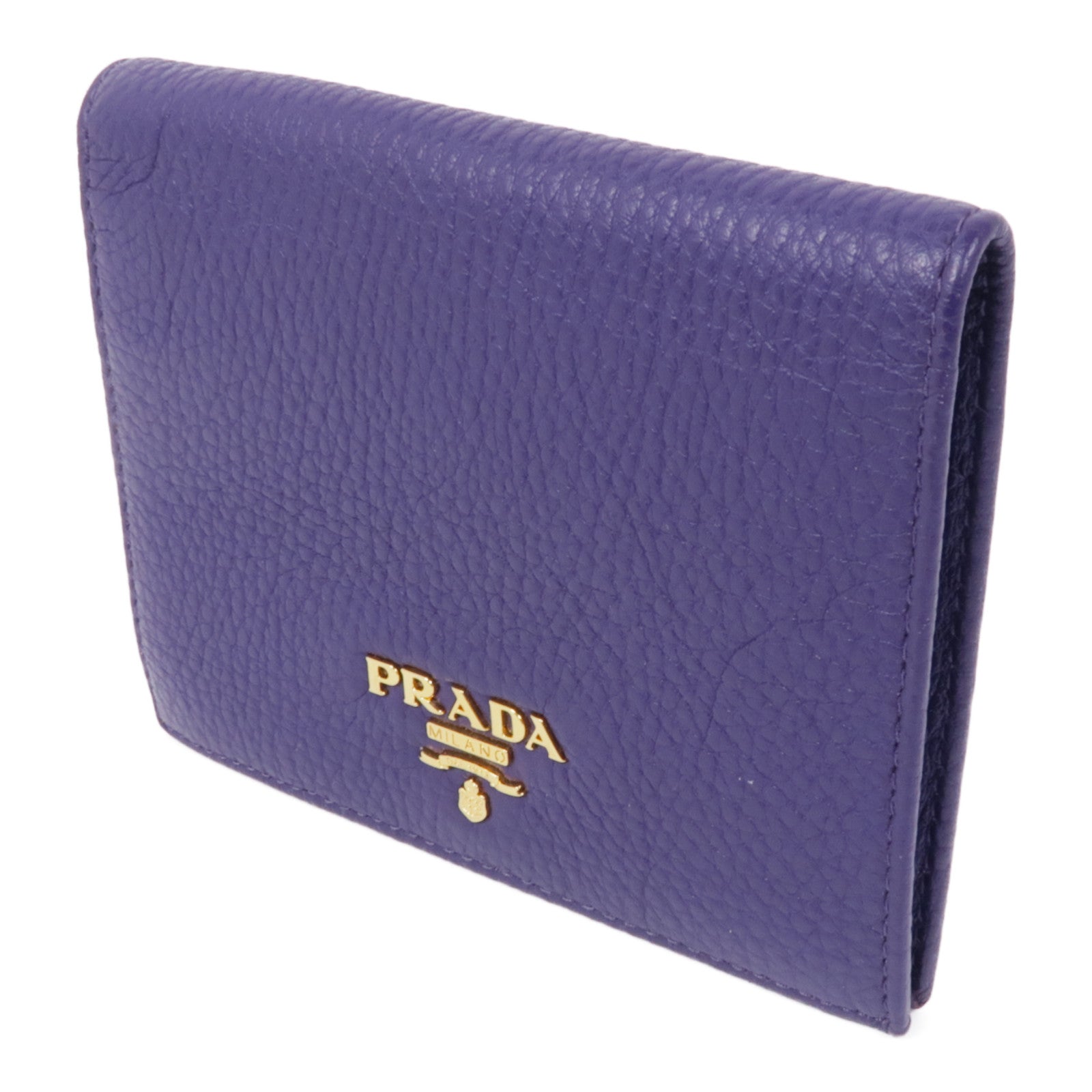 PRADA 牛皮皮革Wallet金扣錢包