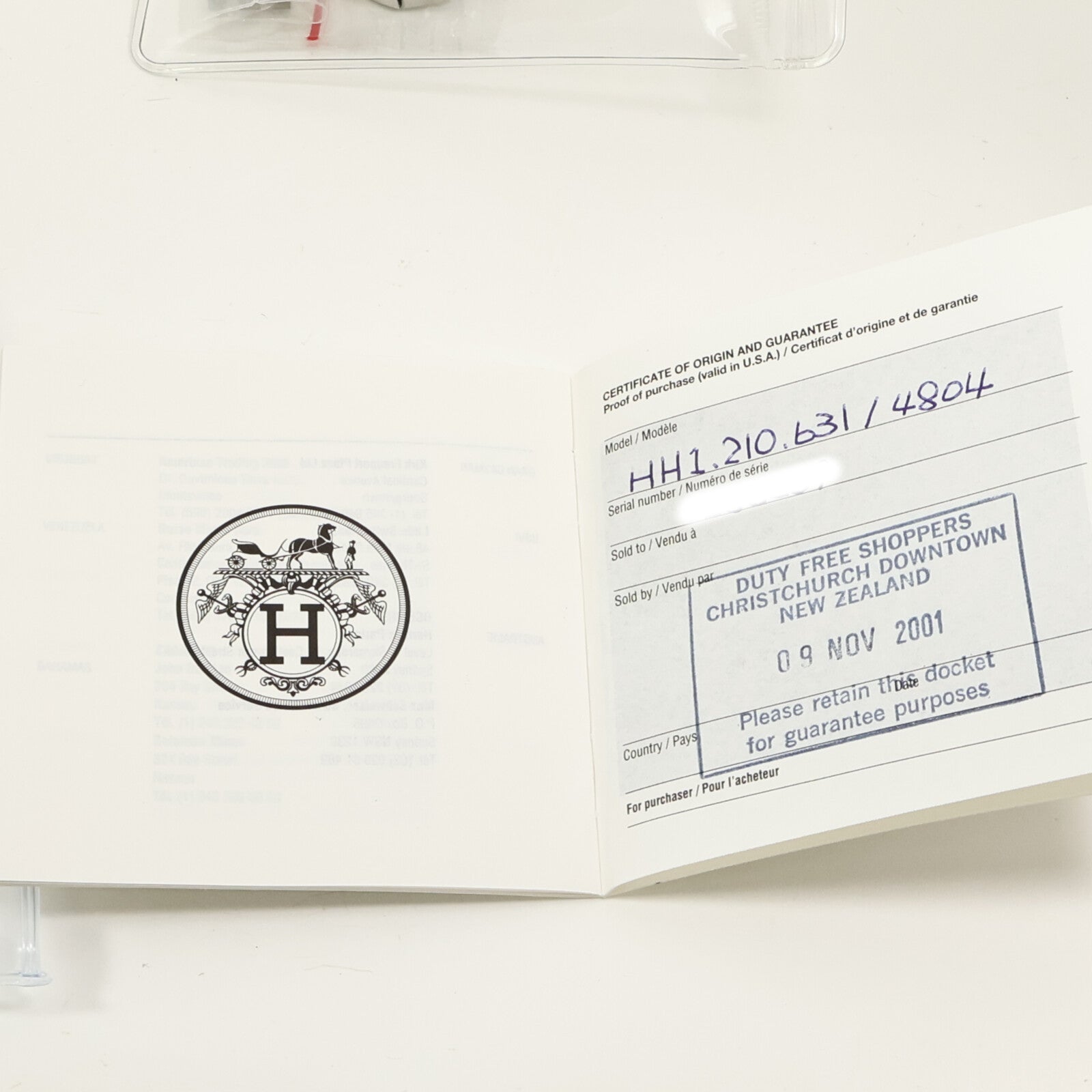 HERMES H Watch HH1.210
