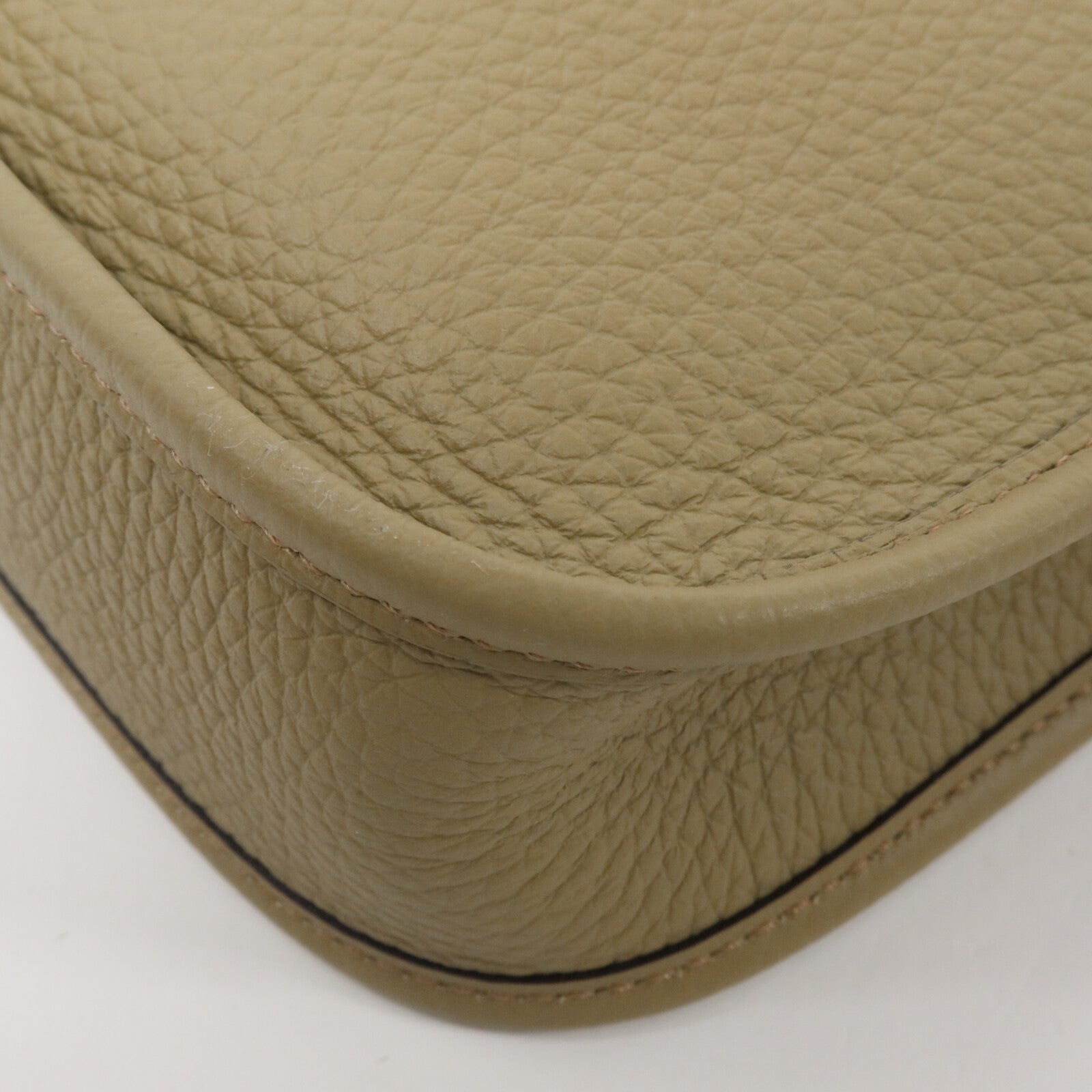 HERMES Clemence皮革Evelyne TPM肩背袋Beige Marfa