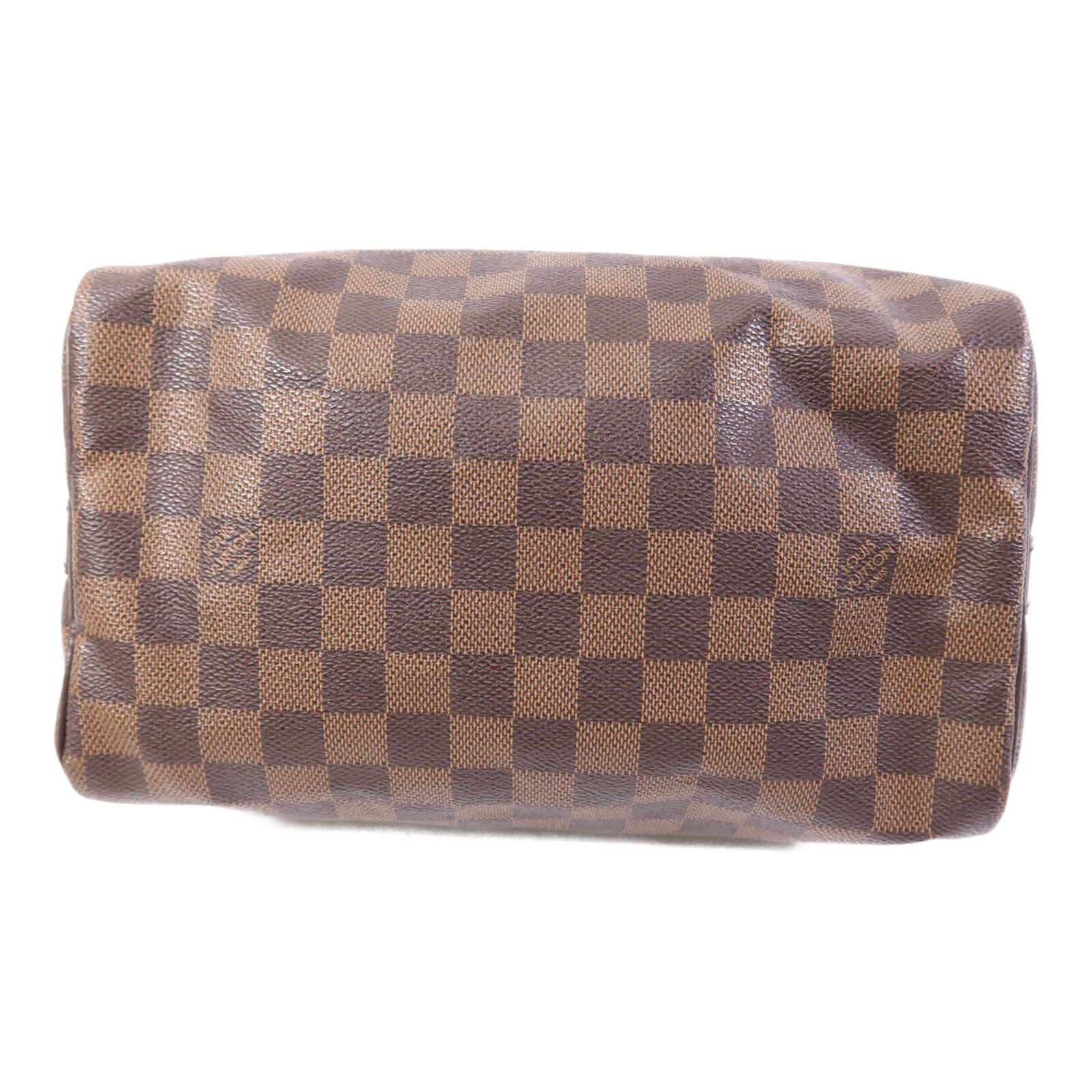 LOUIS VUITTON Damier Speedy Bandouliere 25金扣手挽肩背兩用袋