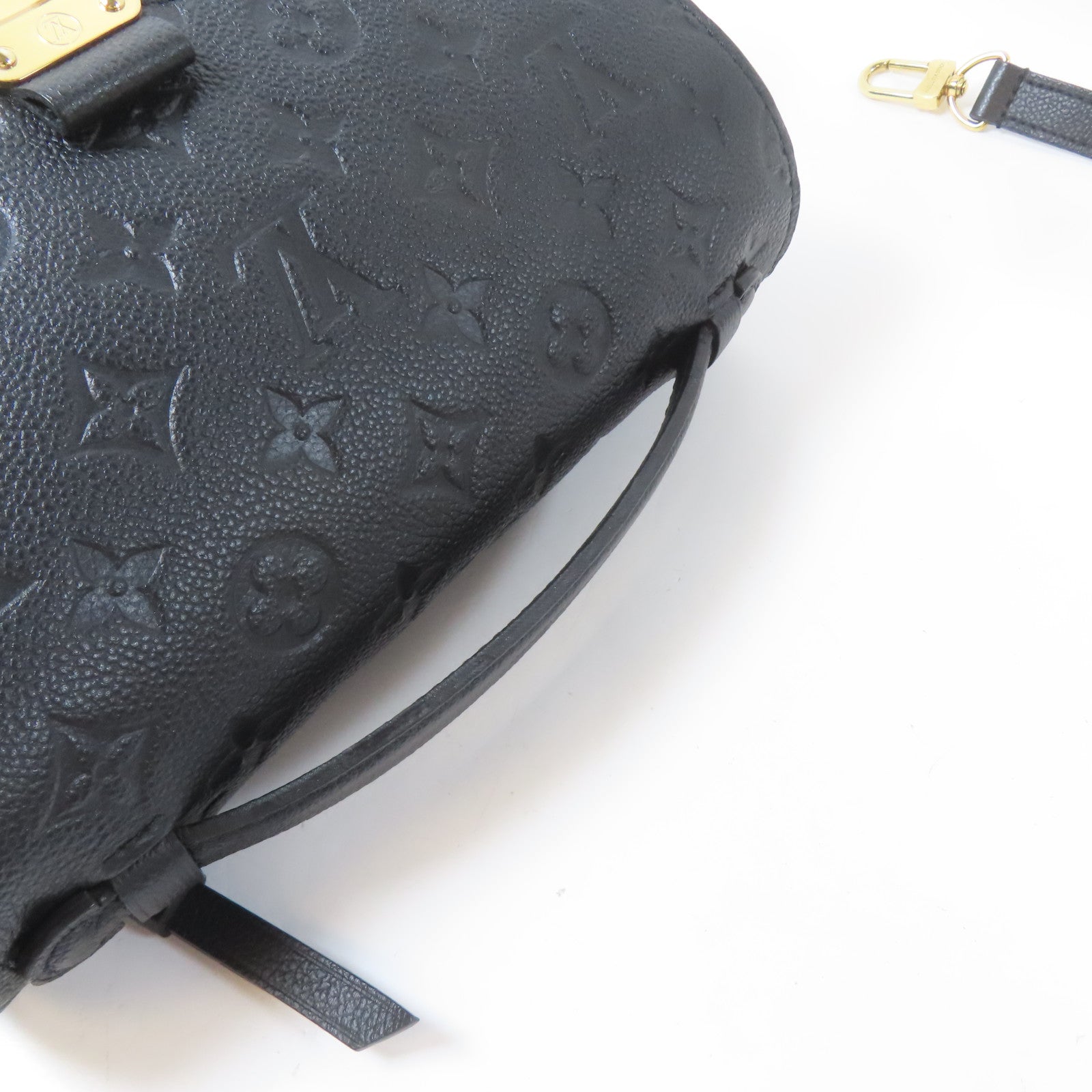 LOUIS VUITTON Monogram Empreinte Pochette Metis金扣手挽肩背兩用袋黑色