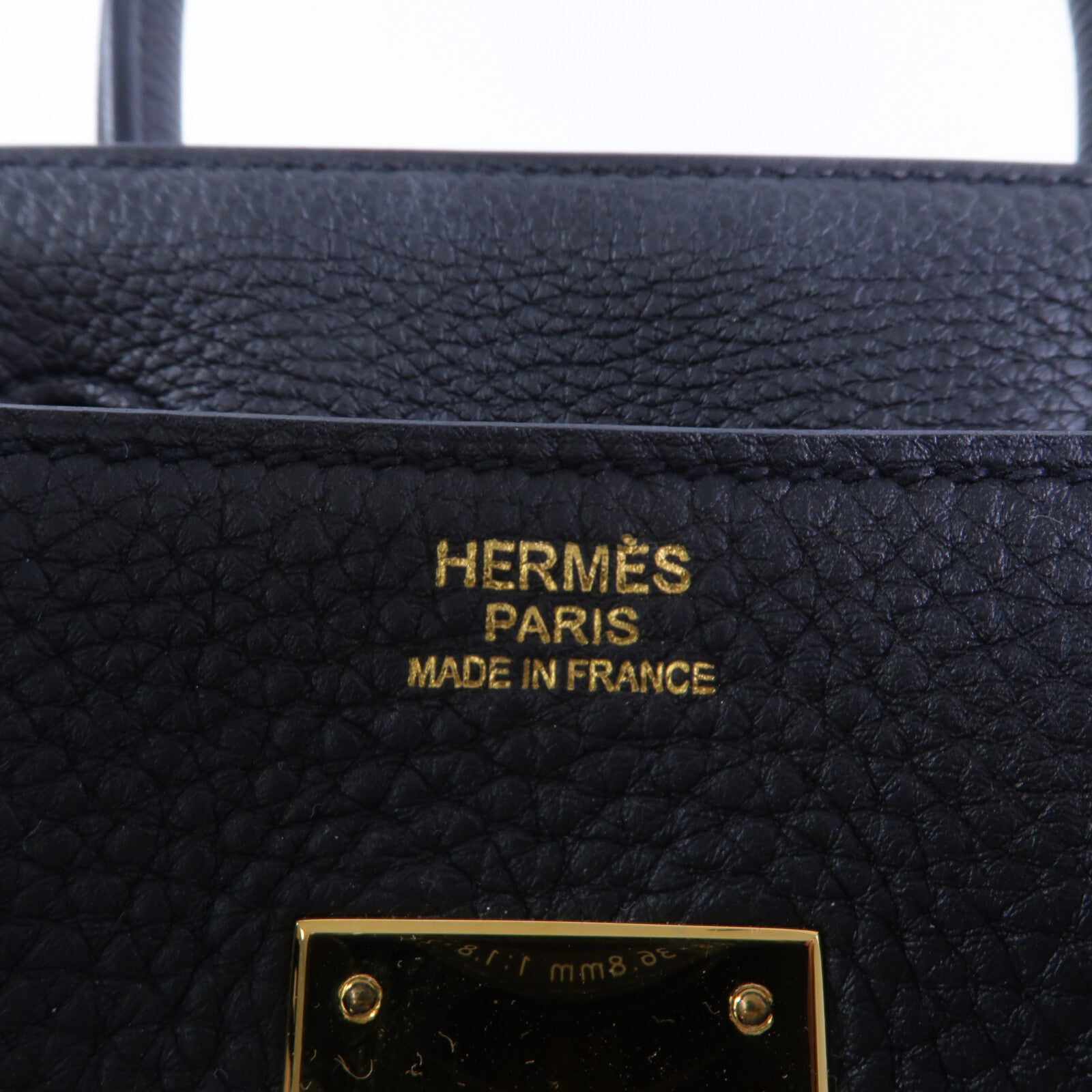 HERMES Togo皮革Birkin 30手挽袋Noir