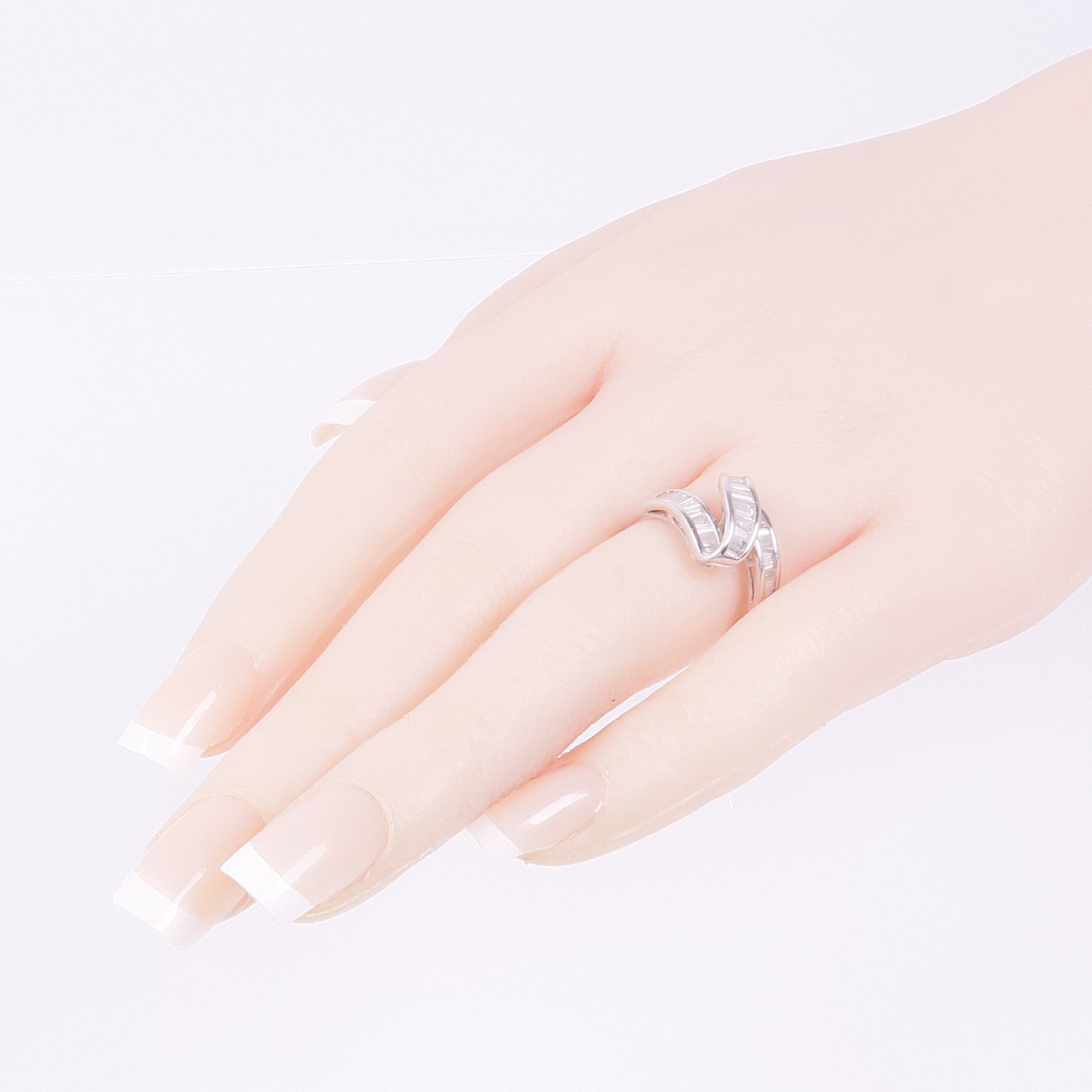 JEWELRY 【激減優惠】18K白金Diamond Ring鑽石戒指US#7.5