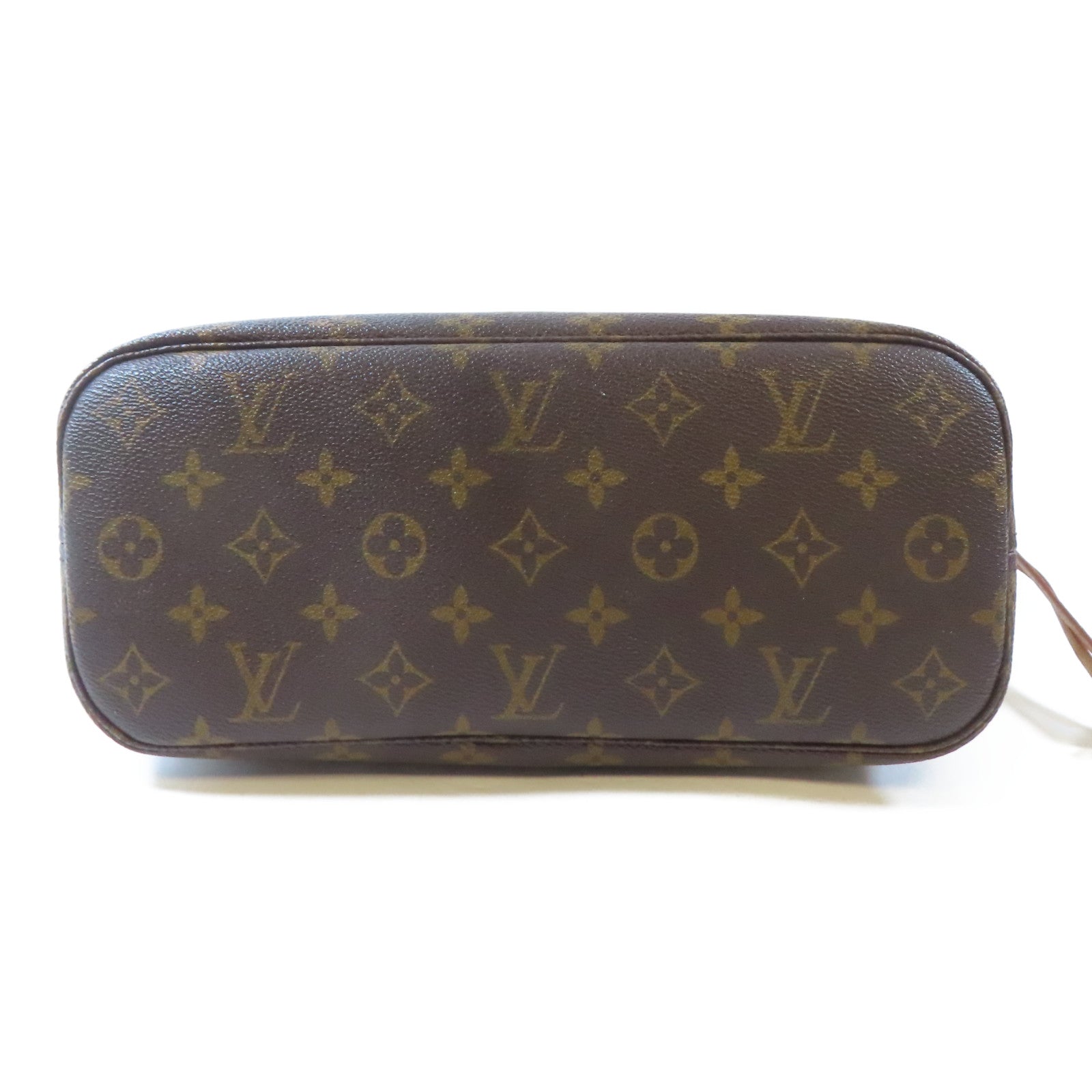 LOUIS VUITTON Monogram Neverfull PM金扣肩背袋啡色