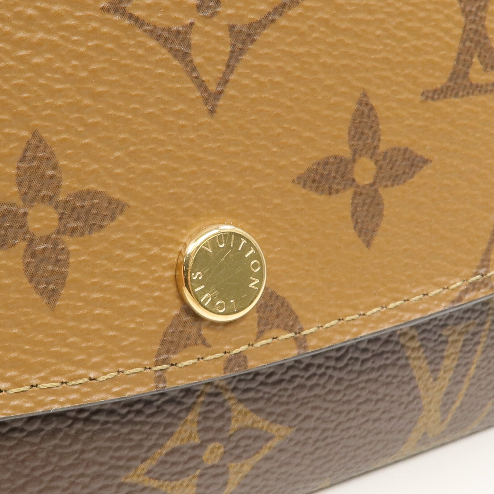 LOUIS VUITTON Monogram/Monogram Reverse Emilie長錢包