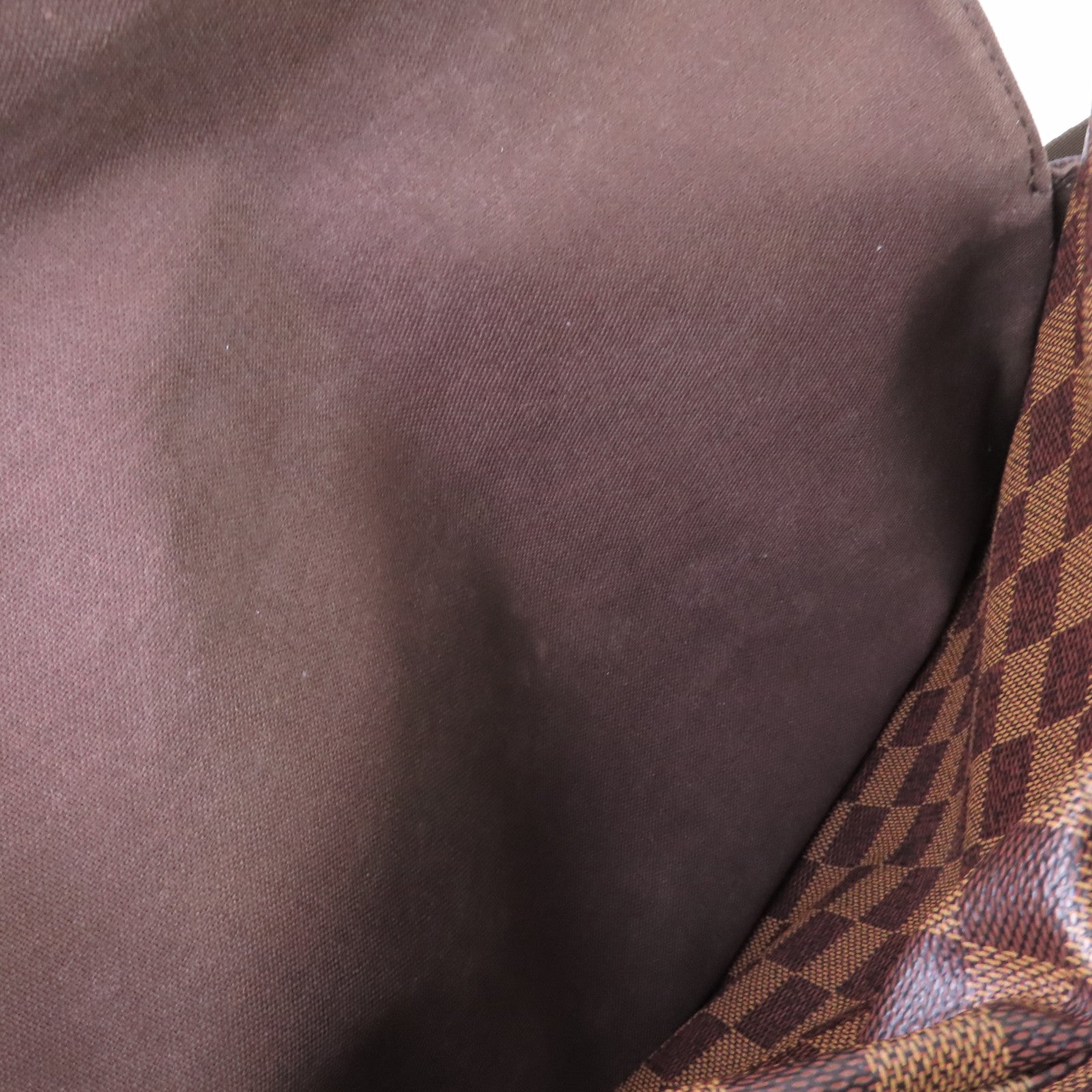 LOUIS VUITTON Damier Ebene Naviglio Shoulder Bag金扣肩背袋啡色