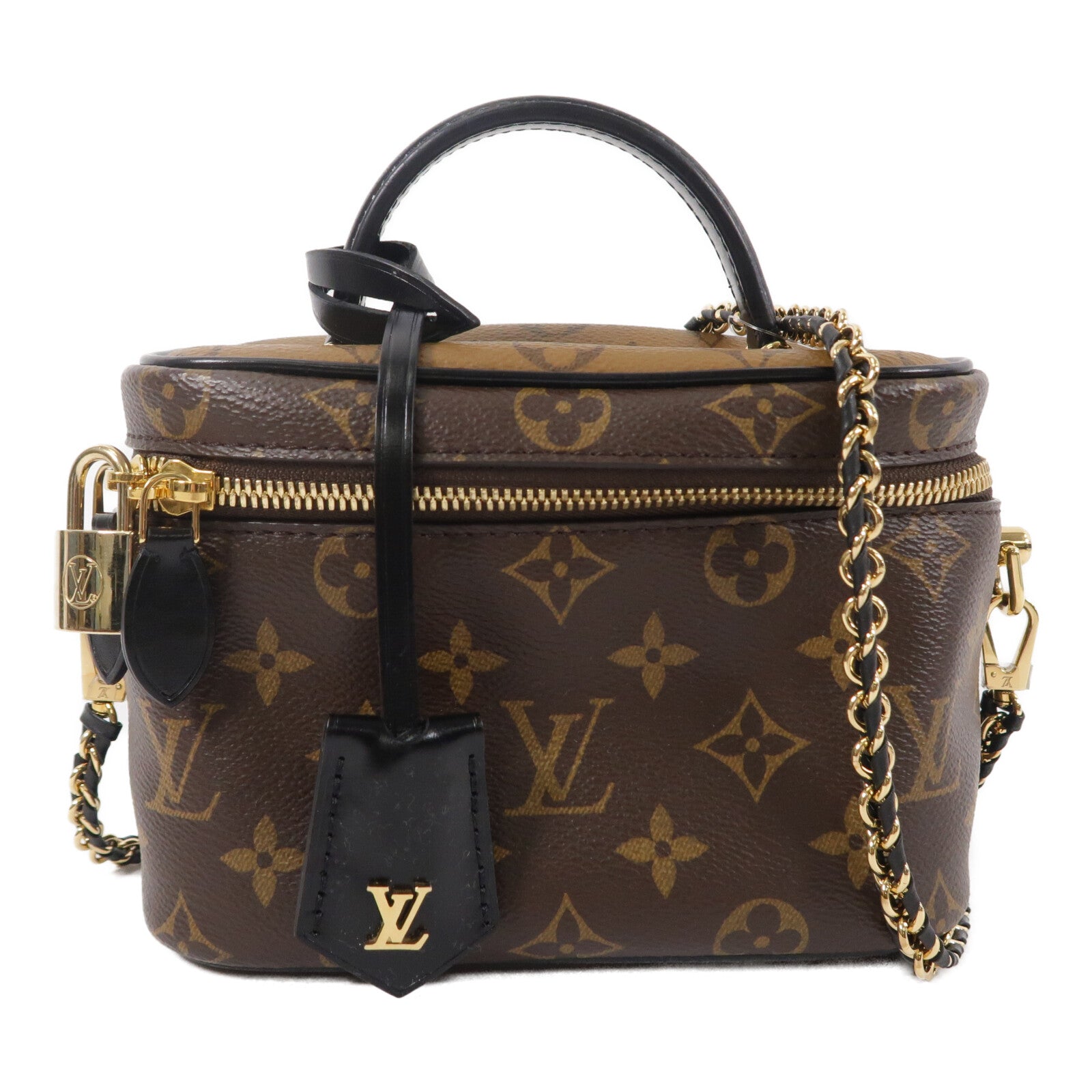 LOUIS VUITTON Monogram Reverse Vanity Case PM手挽肩背兩用袋