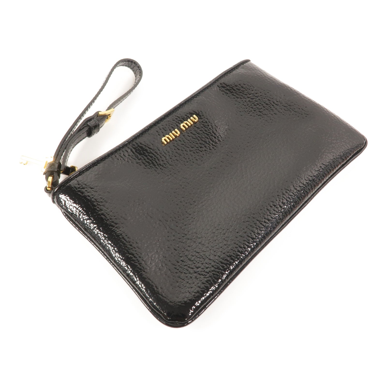 Miu Miu 漆皮皮革Pouch手拿包
