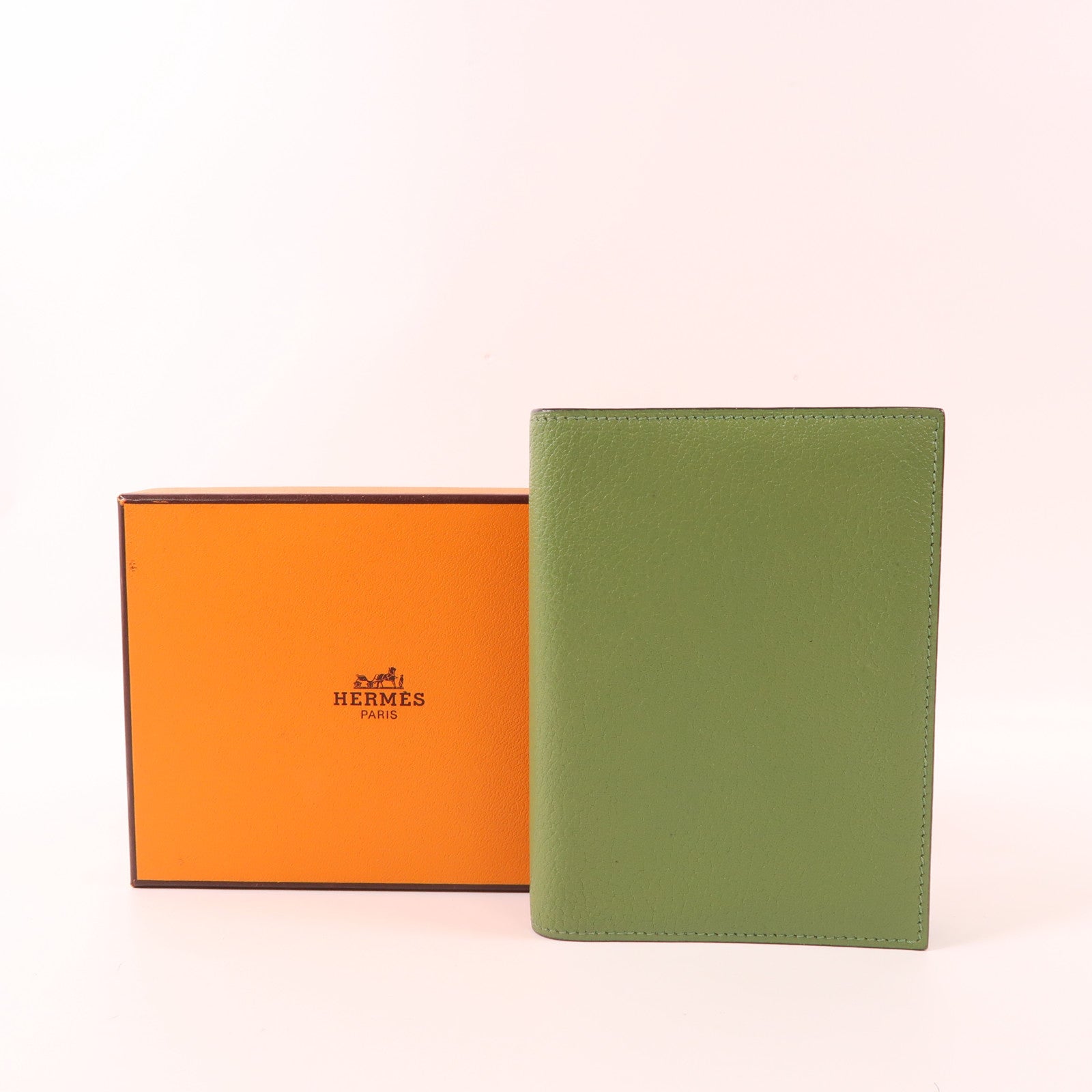 HERMES Chevre皮革Passport Case護照套