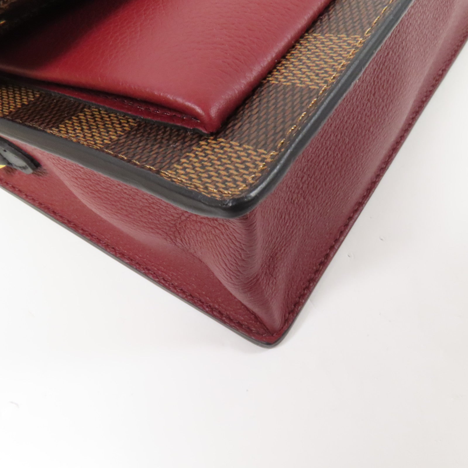 LOUIS VUITTON Damier Vavin金扣鏈帶肩背袋