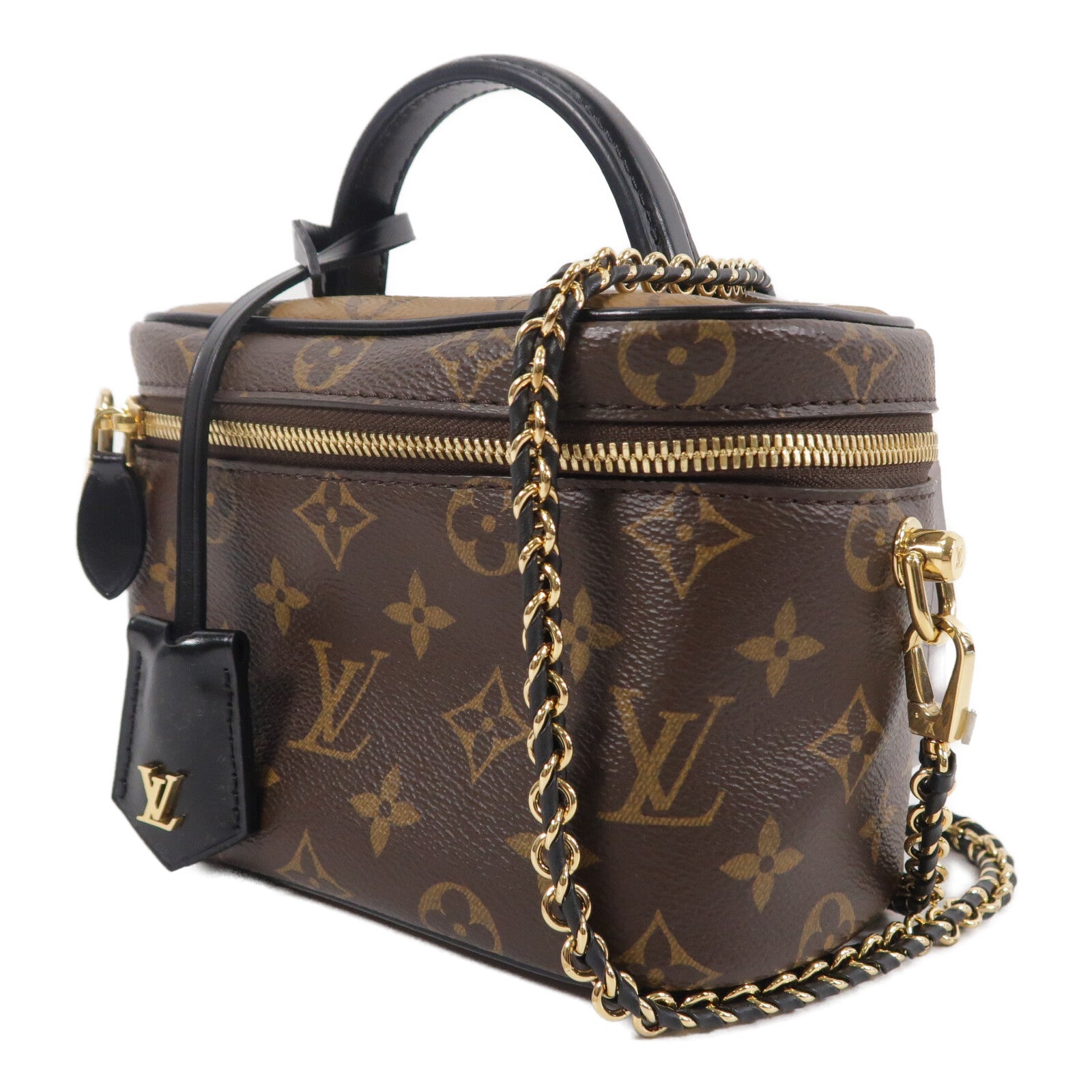 LOUIS VUITTON Monogram Reverse Vanity Case PM手挽肩背兩用袋