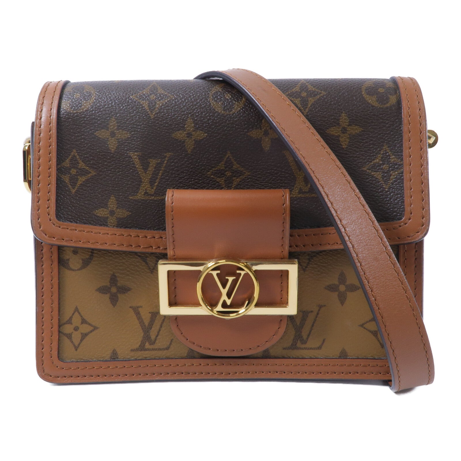 LOUIS VUITTON Monogram Reverse Mini Dauphine肩背袋