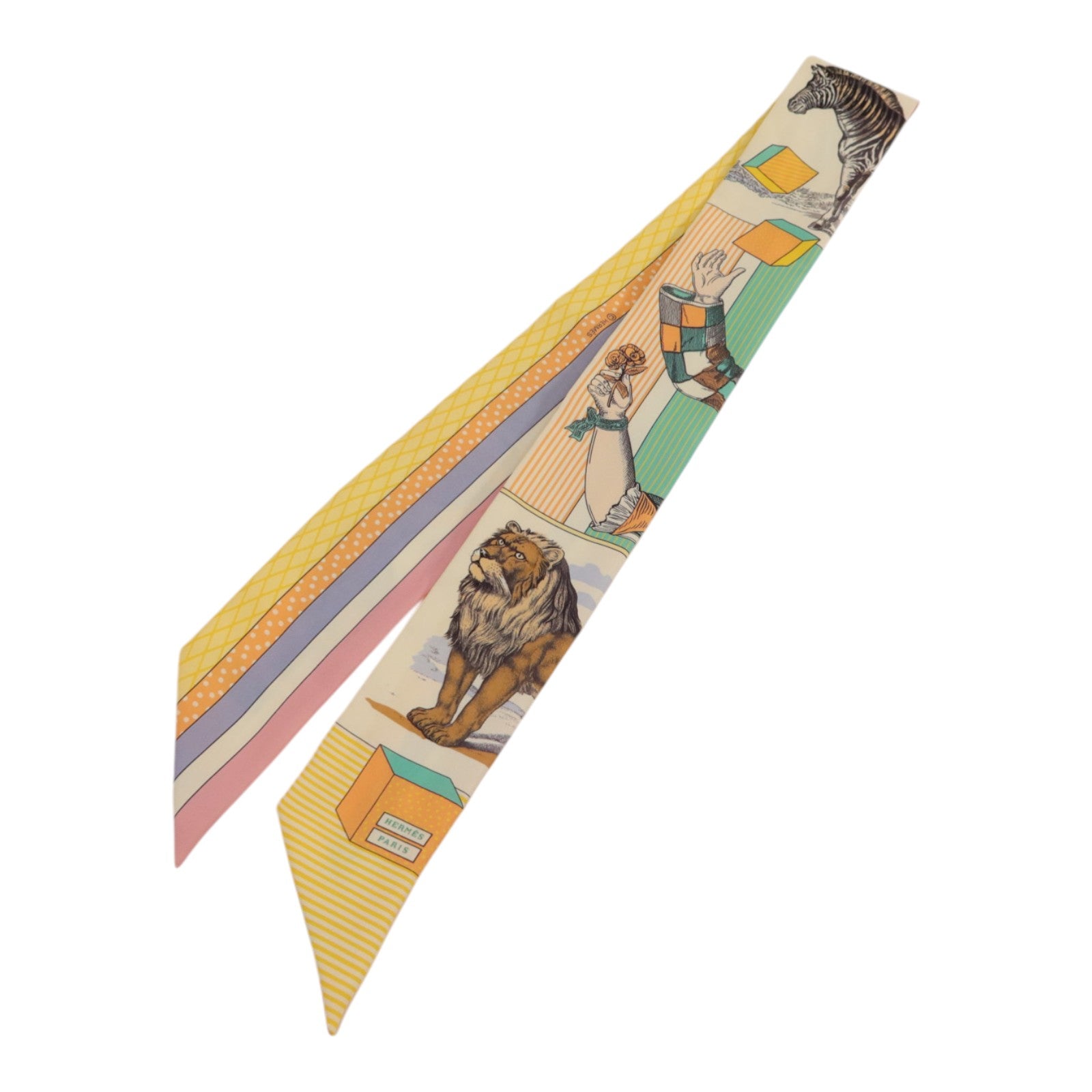 HERMES 絲質Twilly絲巾