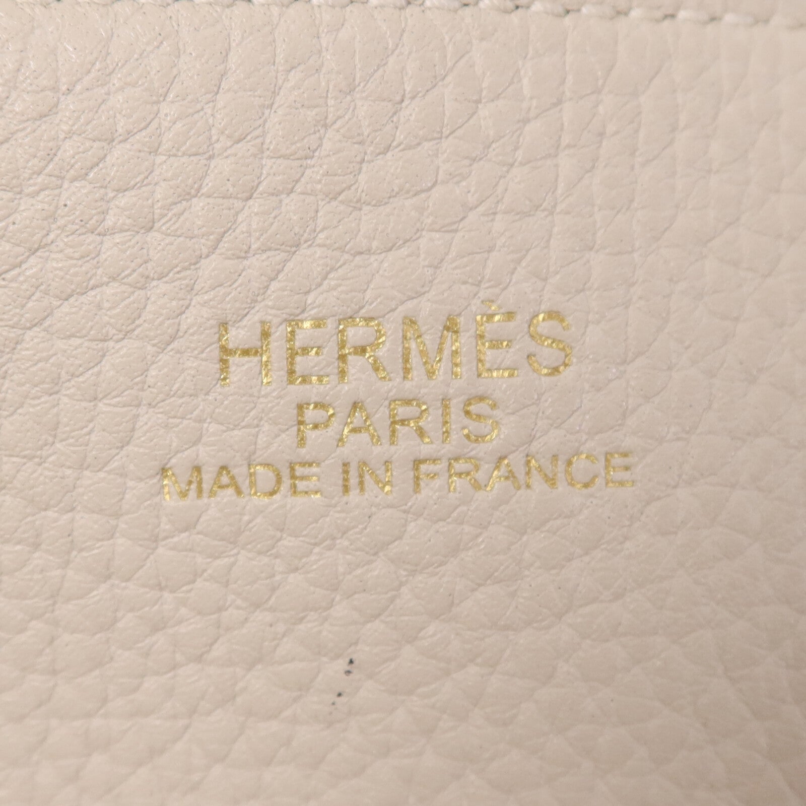 HERMES Clemence皮革Double Sens肩背袋Bleu Electrique /Parchemin