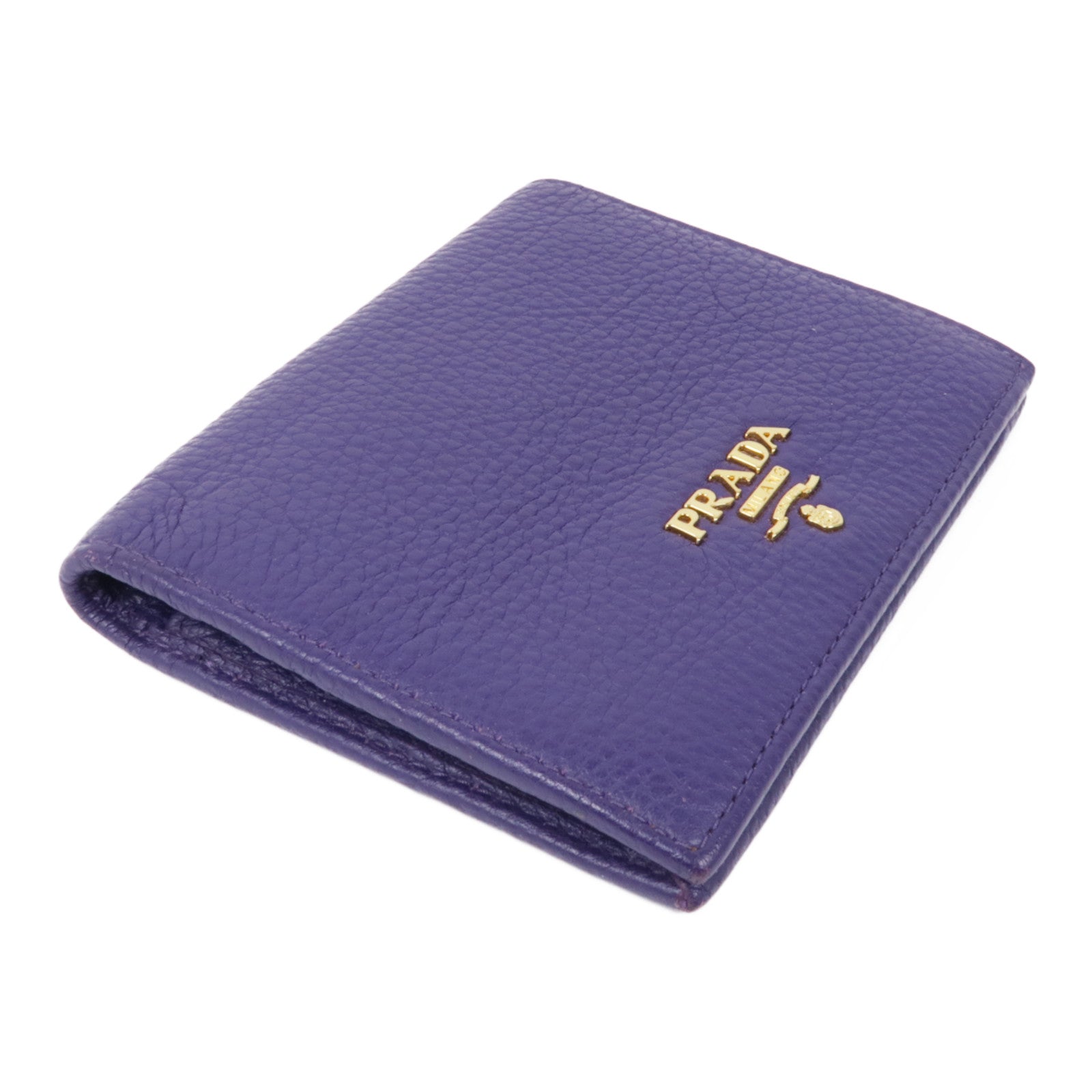 PRADA 牛皮皮革Wallet金扣錢包