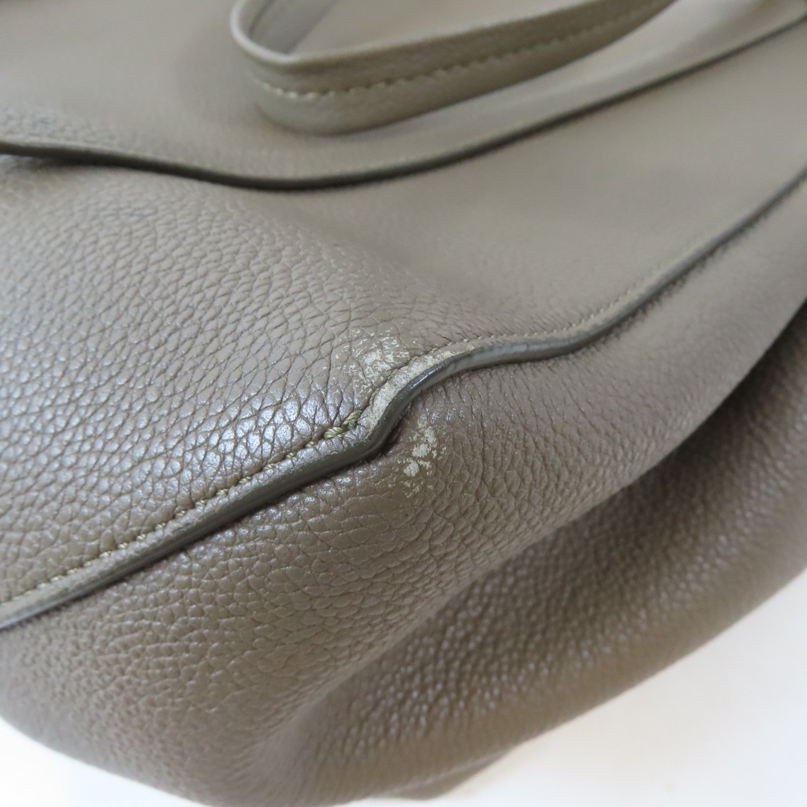 CELINE 牛皮皮革Small Cabas Phantom肩背袋啡色