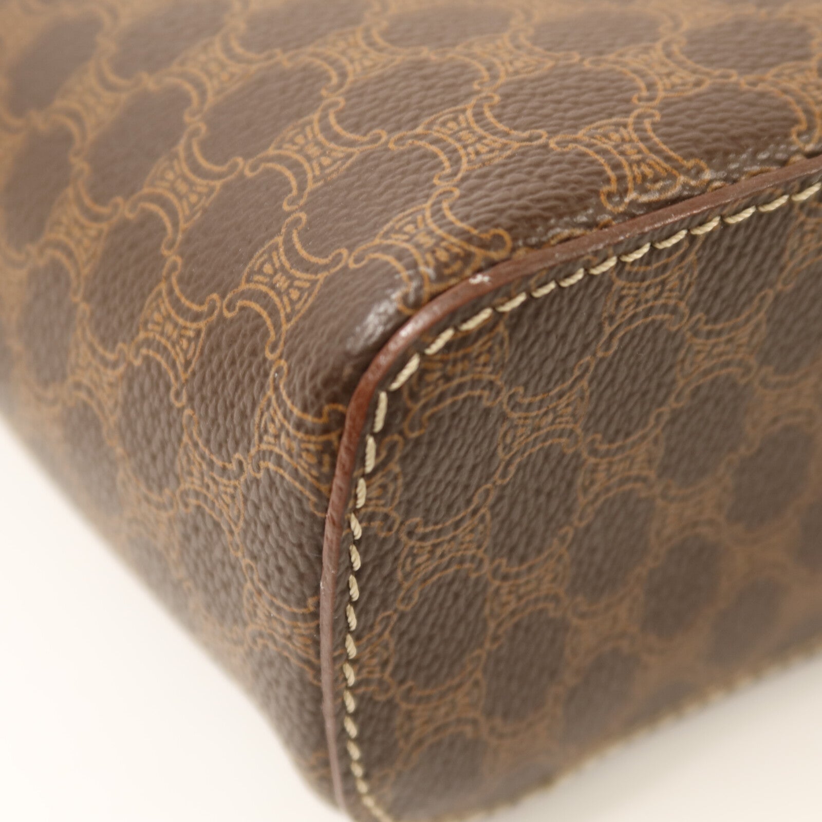 CELINE 牛皮皮革Vintage金扣手挽袋