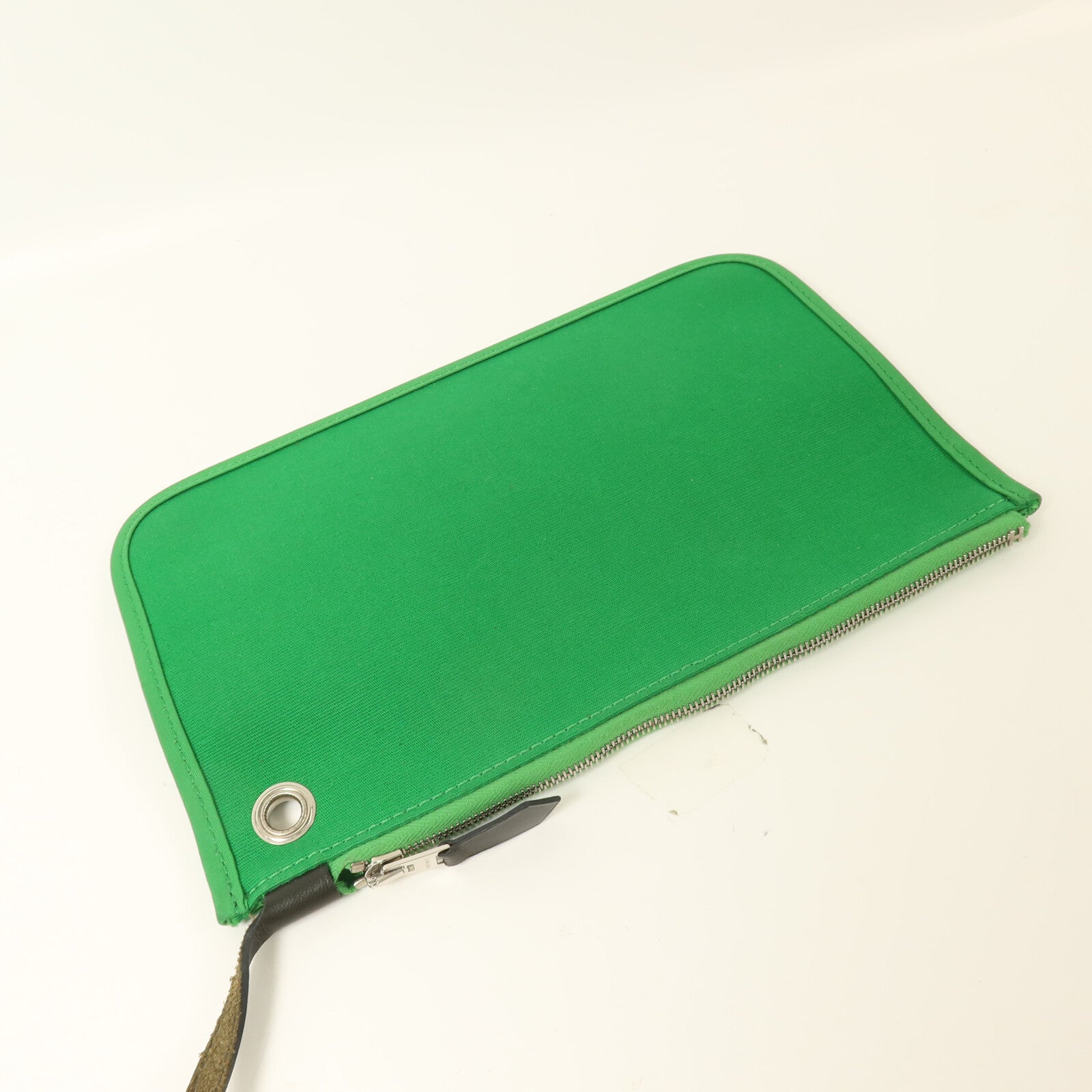 HERMES 帆布Herbag PM手挽肩背兩用袋Cactus/Khaki