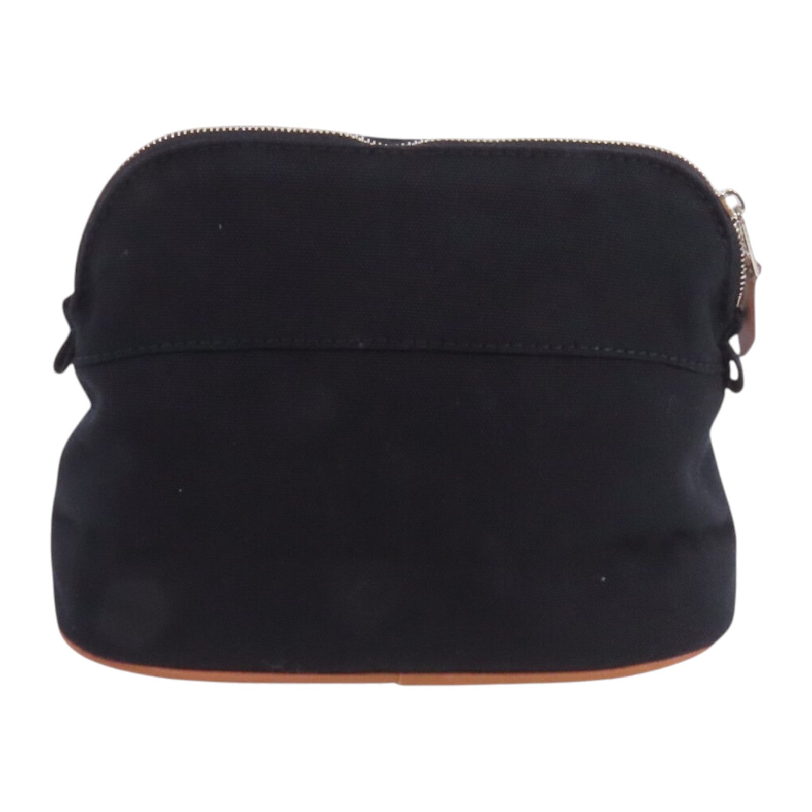 HERMES 帆布Bolide Pouch銀扣手拿包