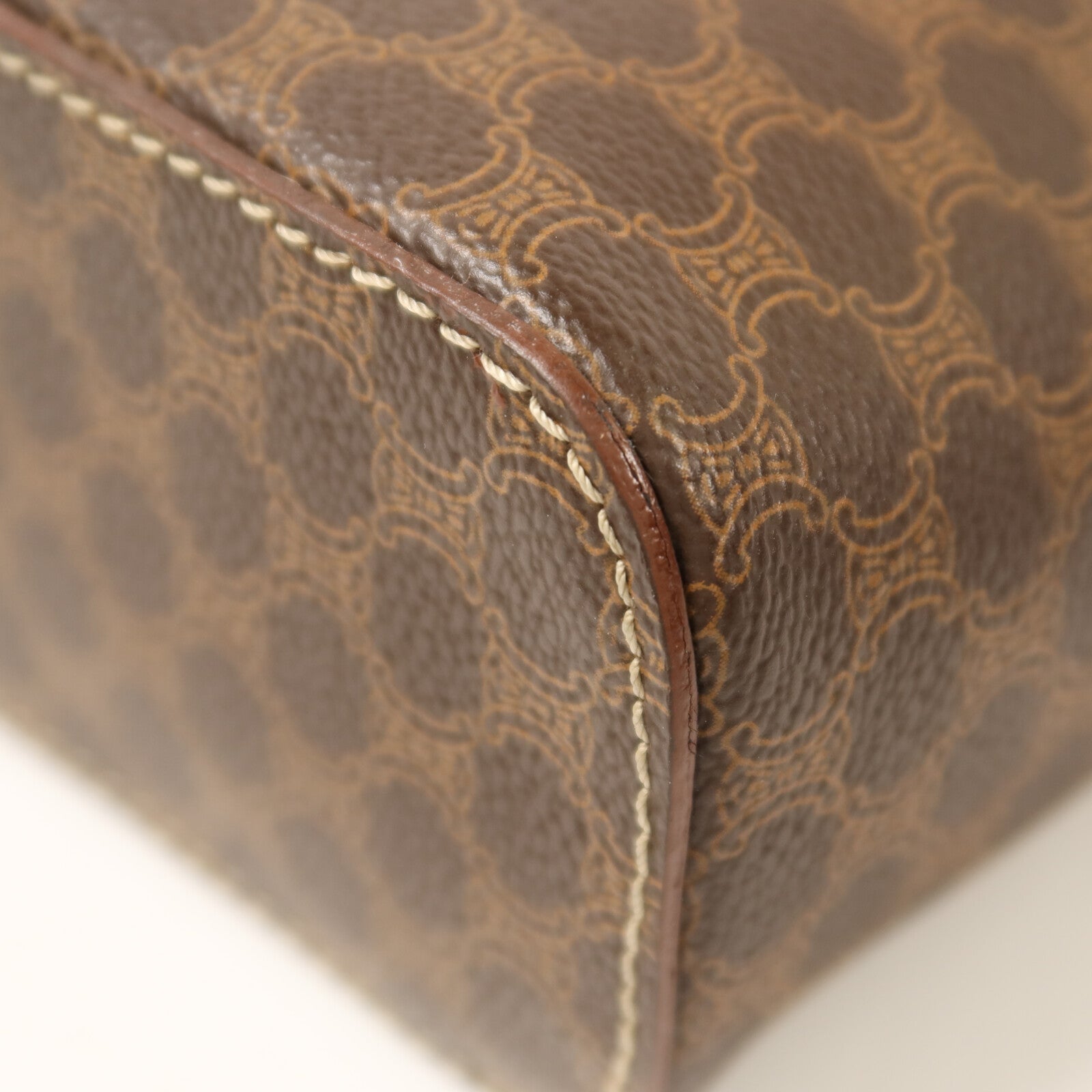 CELINE 牛皮皮革Vintage金扣手挽袋