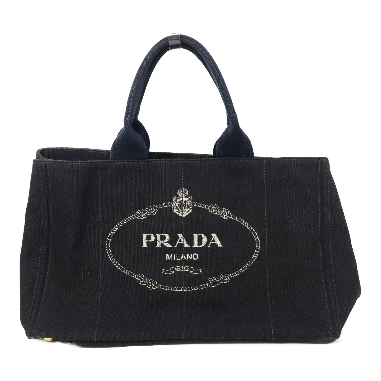 PRADA 帆布Hand Bag金扣手挽袋