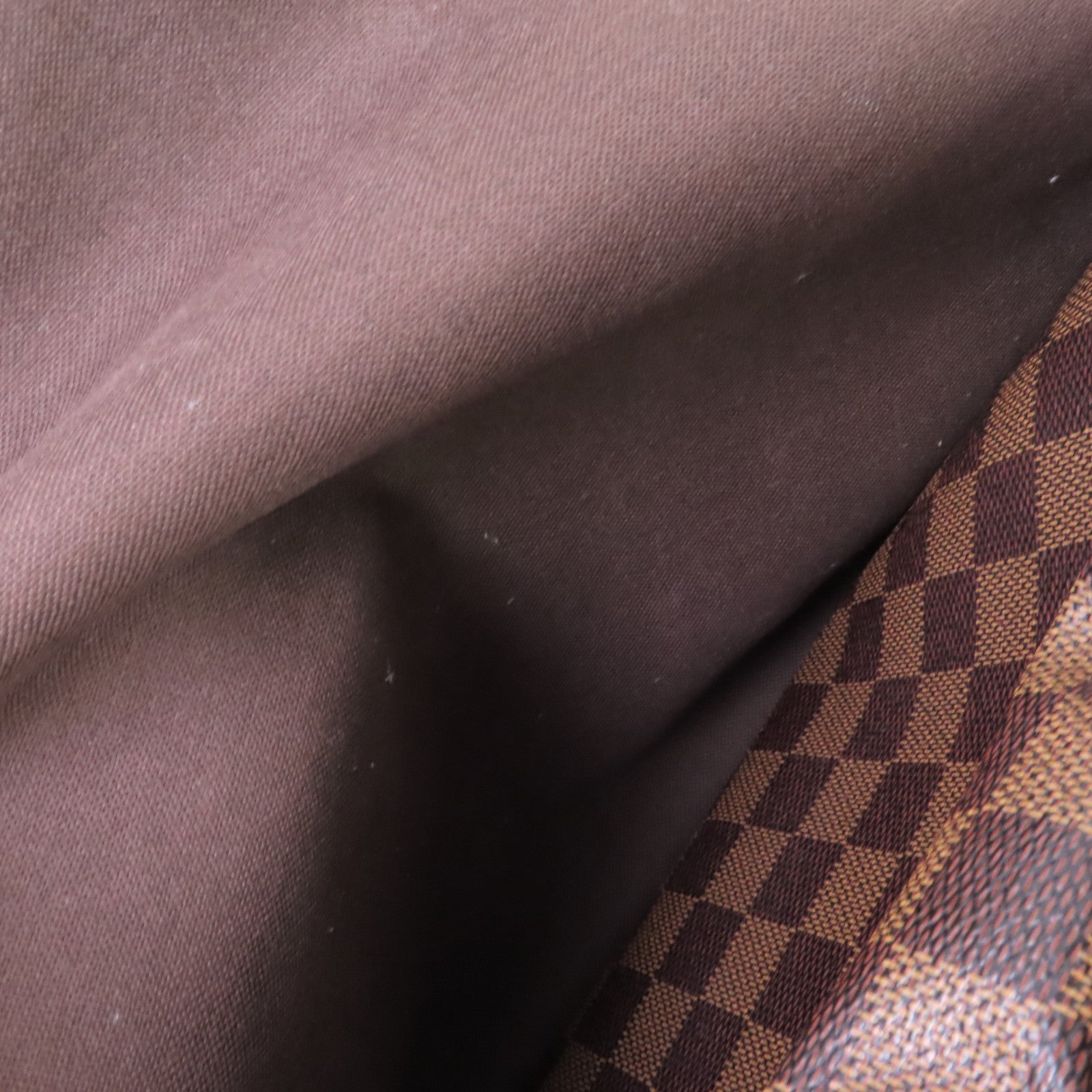 LOUIS VUITTON Damier Ebene Naviglio Shoulder Bag金扣肩背袋啡色