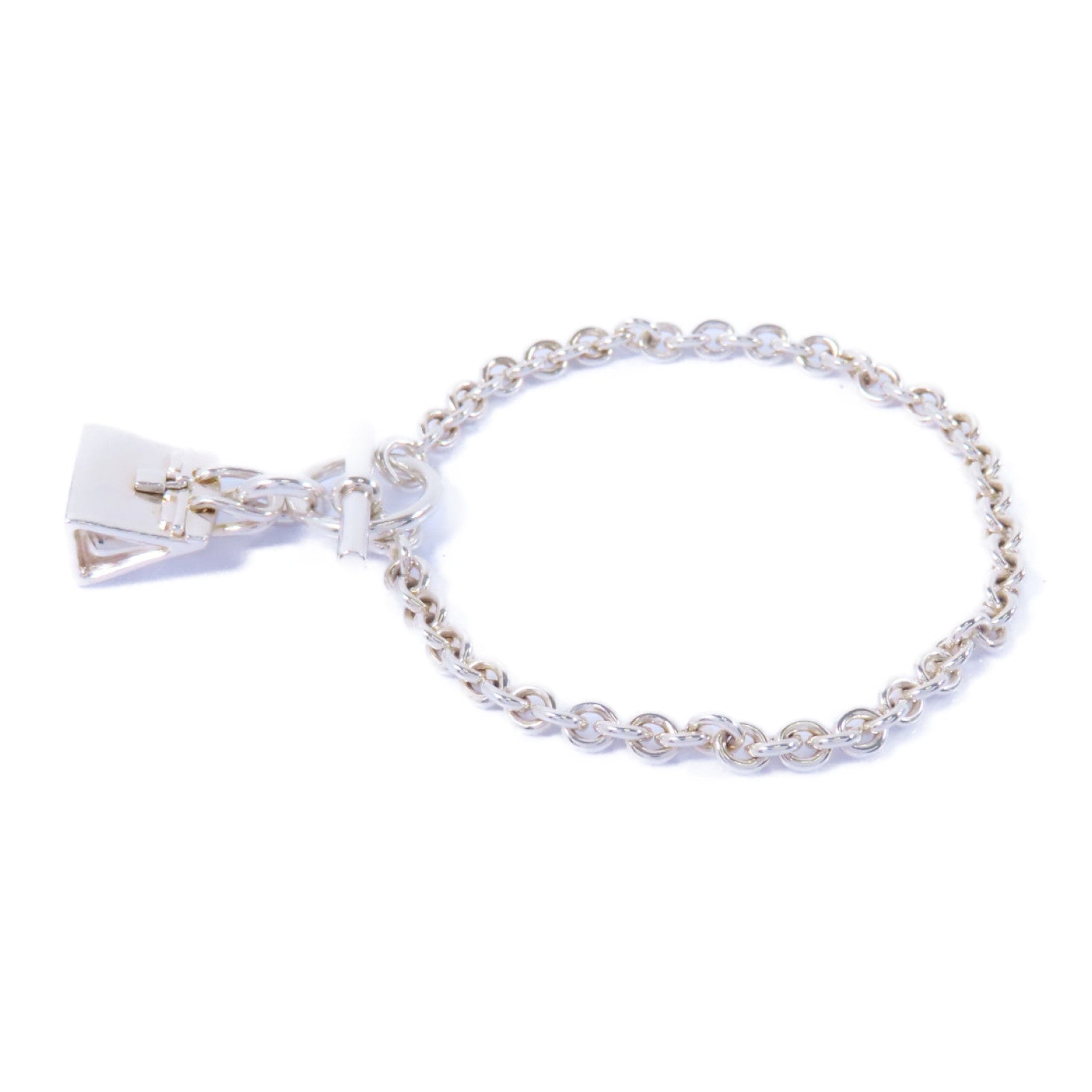 HERMES 925純銀Bracelet手鏈銀色
