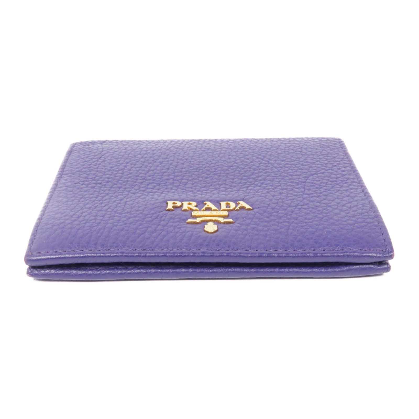 PRADA 牛皮皮革Wallet金扣錢包