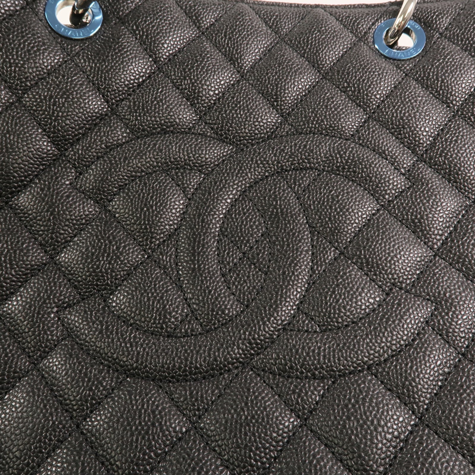 CHANEL 牛皮皮革GST Grand Shopping Tote Bag鏈帶肩背袋
