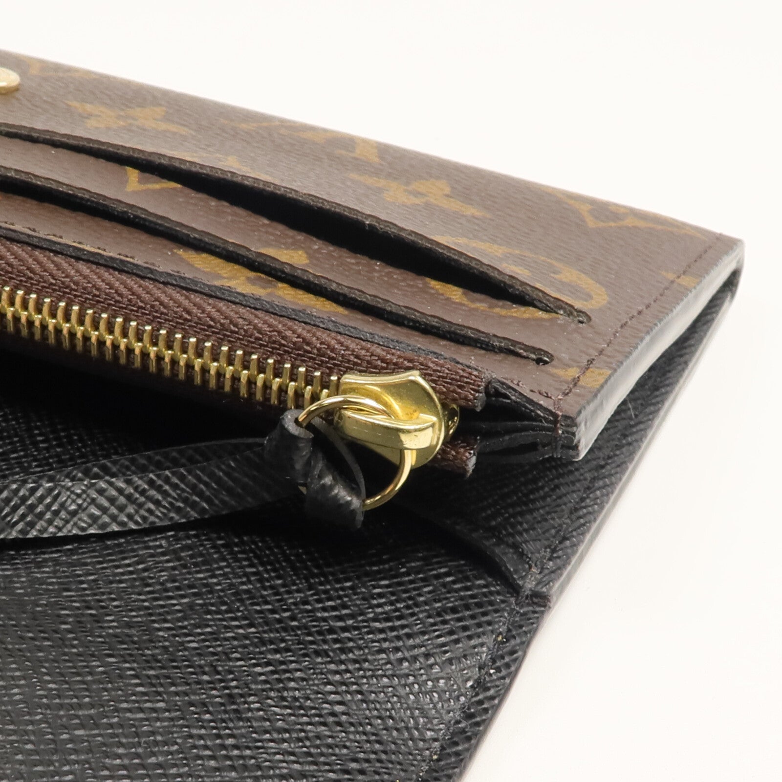 LOUIS VUITTON Monogram/Monogram Reverse Emilie長錢包