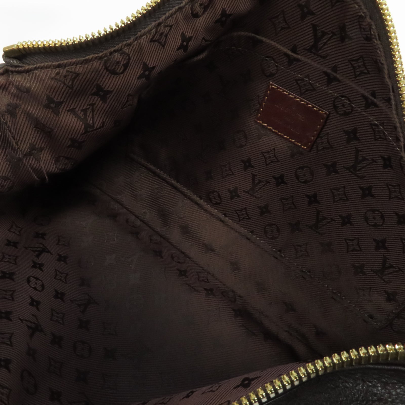LOUIS VUITTON Monogram Mahina Pochette Onatah金扣肩背袋啡色