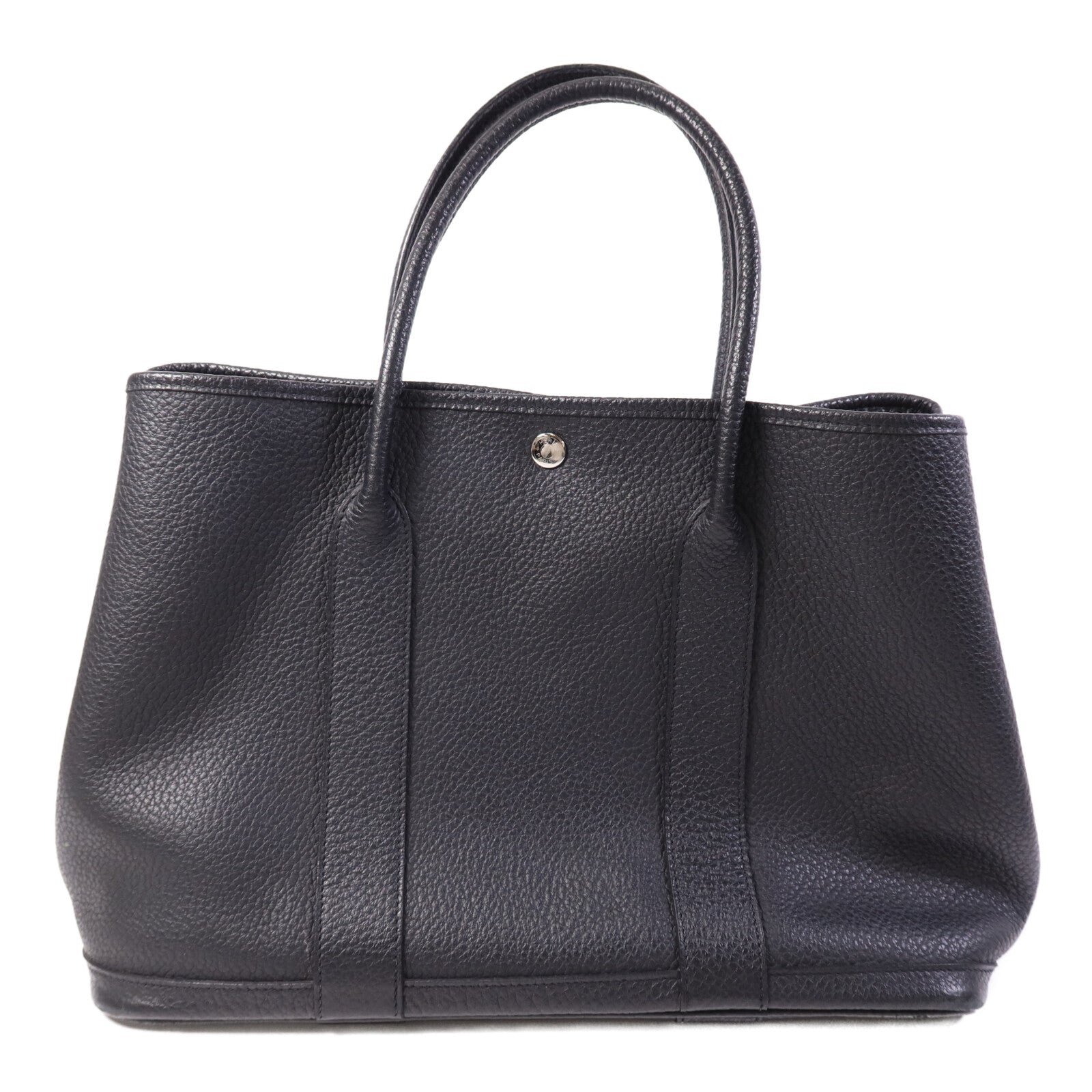 HERMES Negonda皮革Garden Party PM銀扣手挽袋