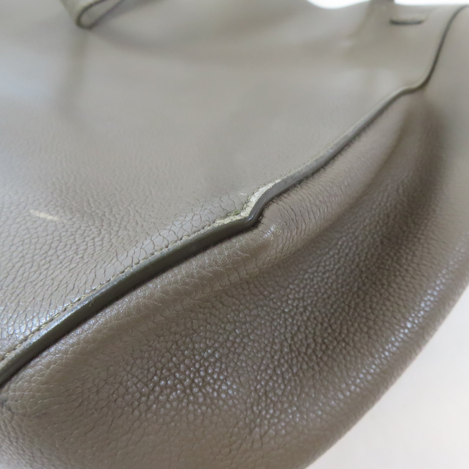 CELINE 牛皮皮革Small Cabas Phantom肩背袋啡色