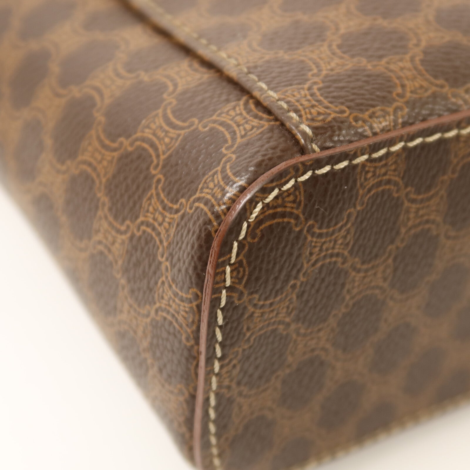 CELINE 牛皮皮革Vintage金扣手挽袋
