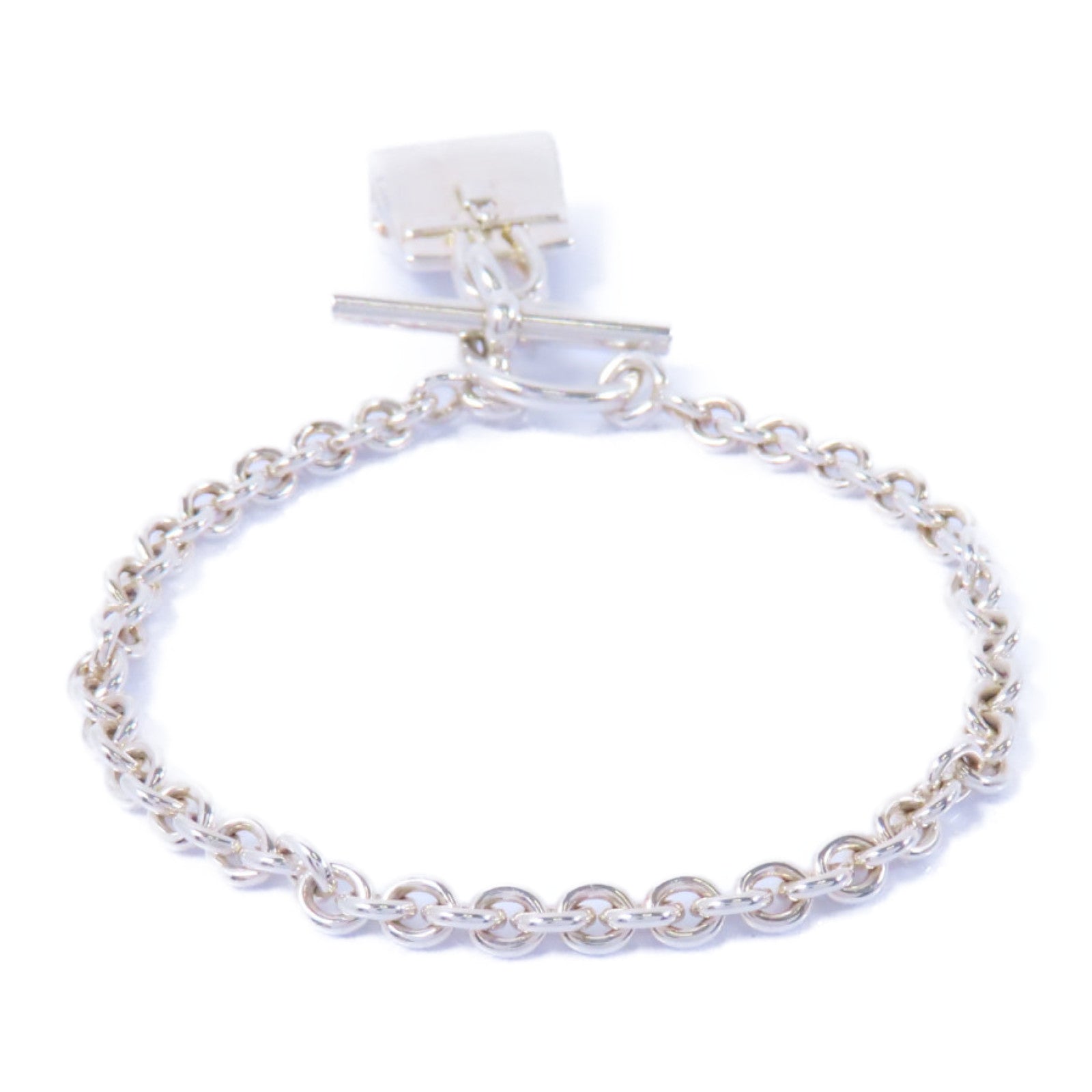 HERMES 925純銀Bracelet手鏈銀色