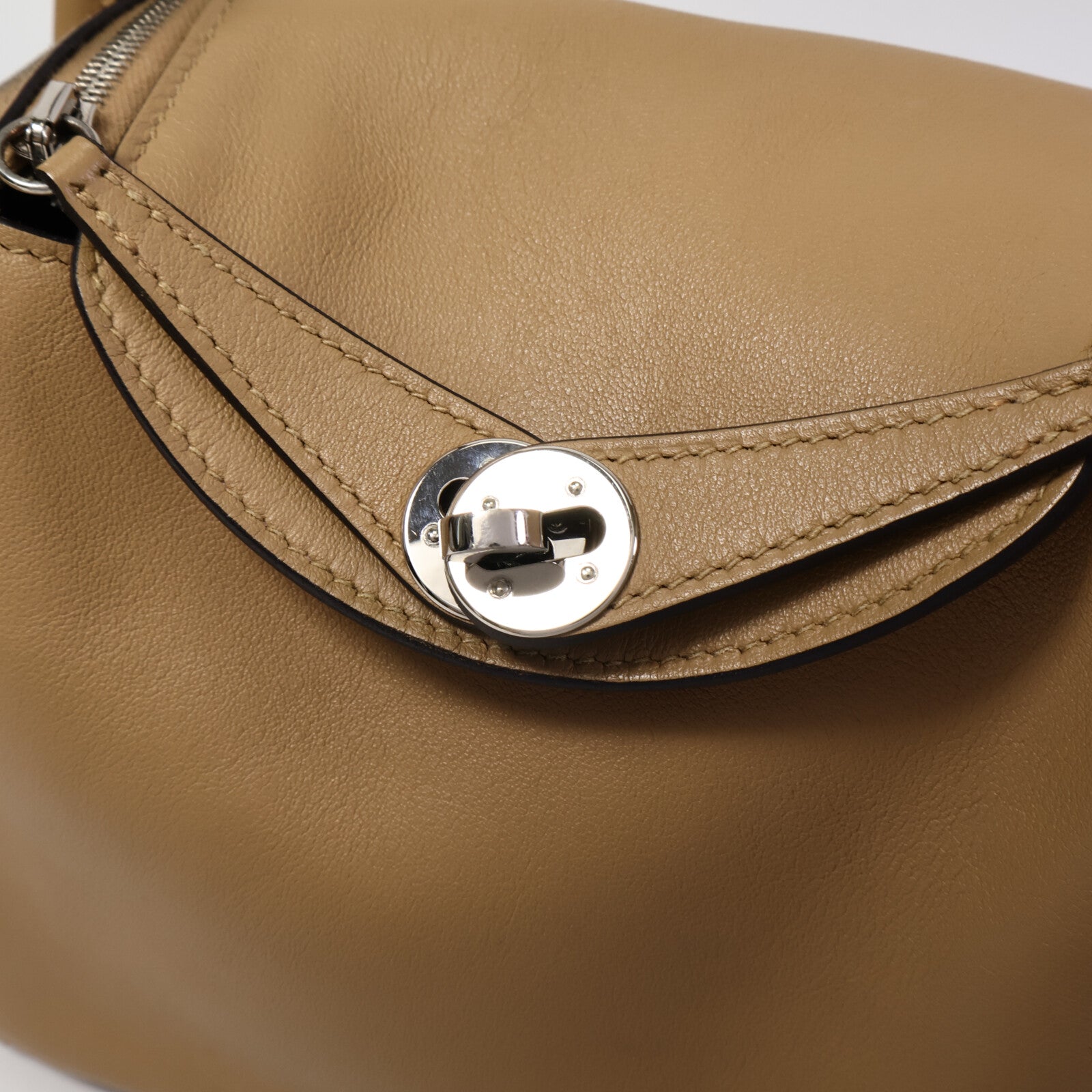 HERMES 【激減優惠】Swift皮革Mini Lindy手挽肩背兩用袋Chai/Mauve Sylvst