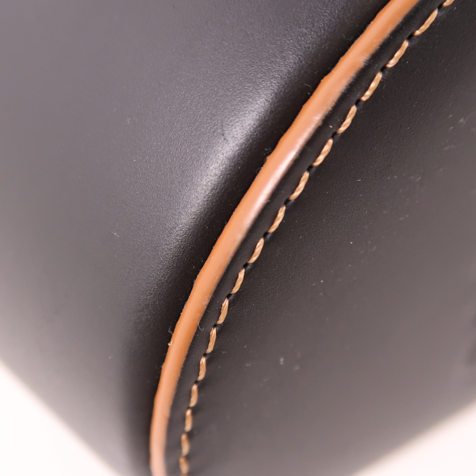 LOEWE SHW Balloon Anagram 2 Way Bag Canvas/Calfskin Leather Beige/Black/Brown