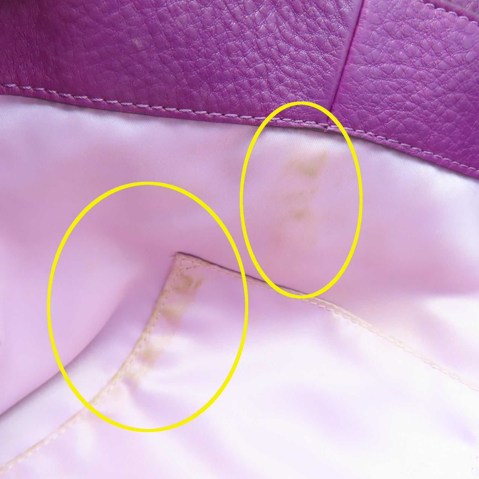 COACH 牛皮皮革Tote Bag銀扣手挽袋紫色